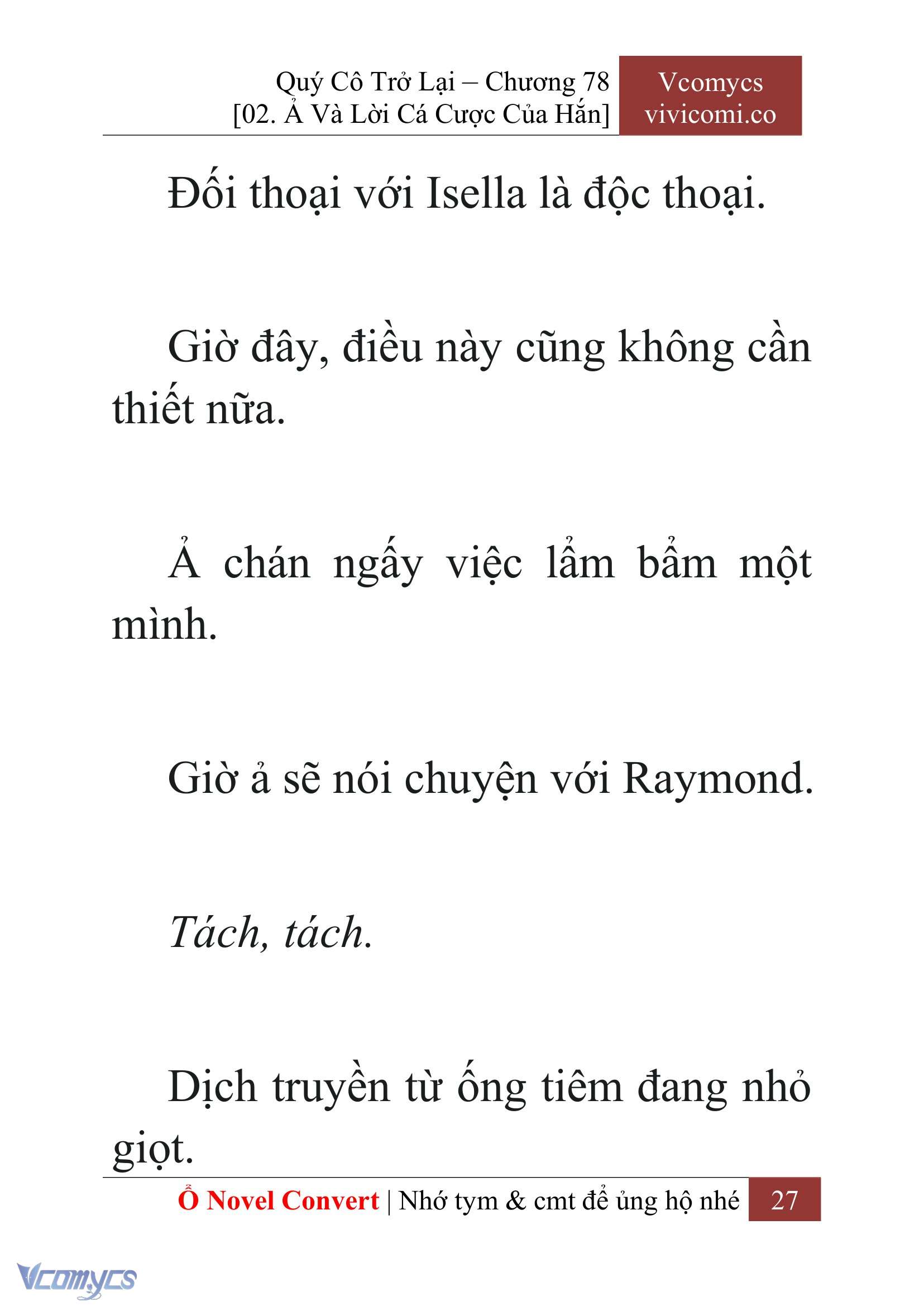 [Novel] Quý Cô Trở Lại Chapter 78 - Trang 30