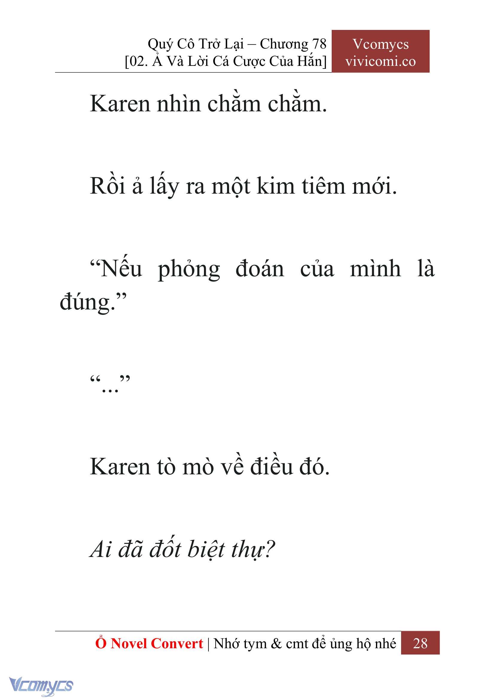 [Novel] Quý Cô Trở Lại Chapter 78 - Trang 31