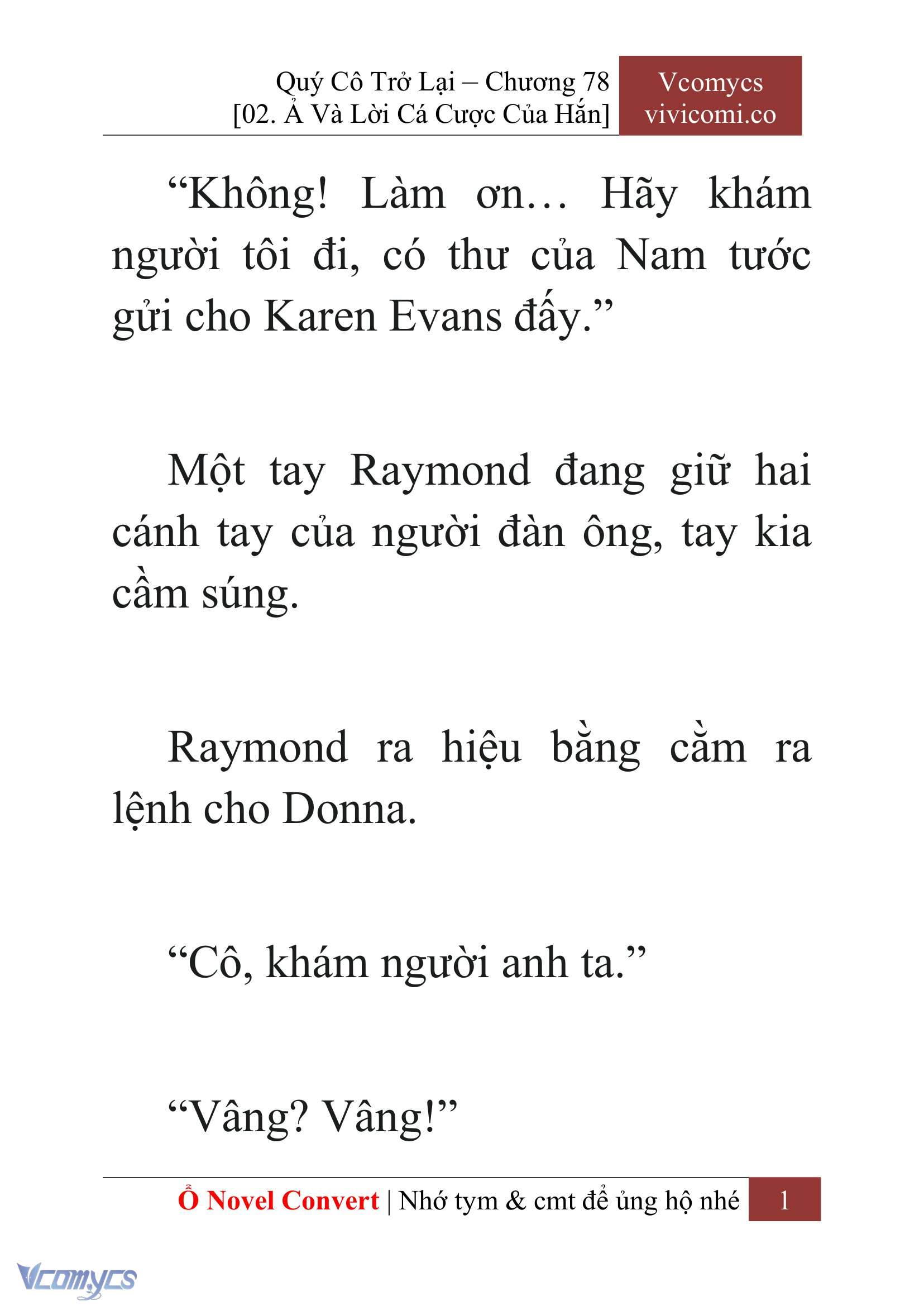 [Novel] Quý Cô Trở Lại Chapter 78 - Trang 4