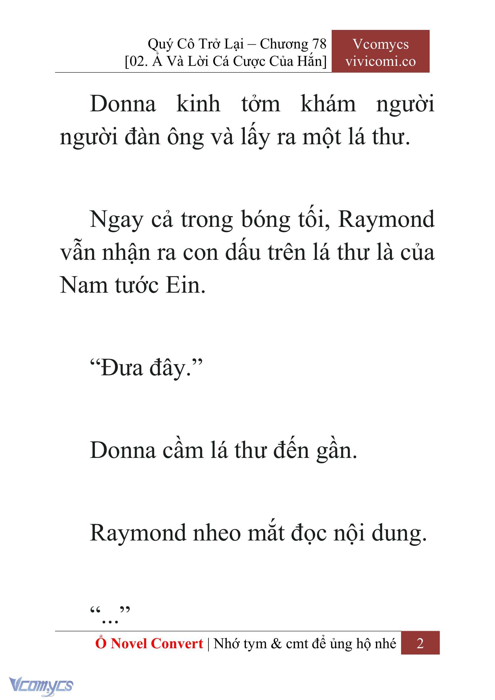 [Novel] Quý Cô Trở Lại Chapter 78 - Trang 5