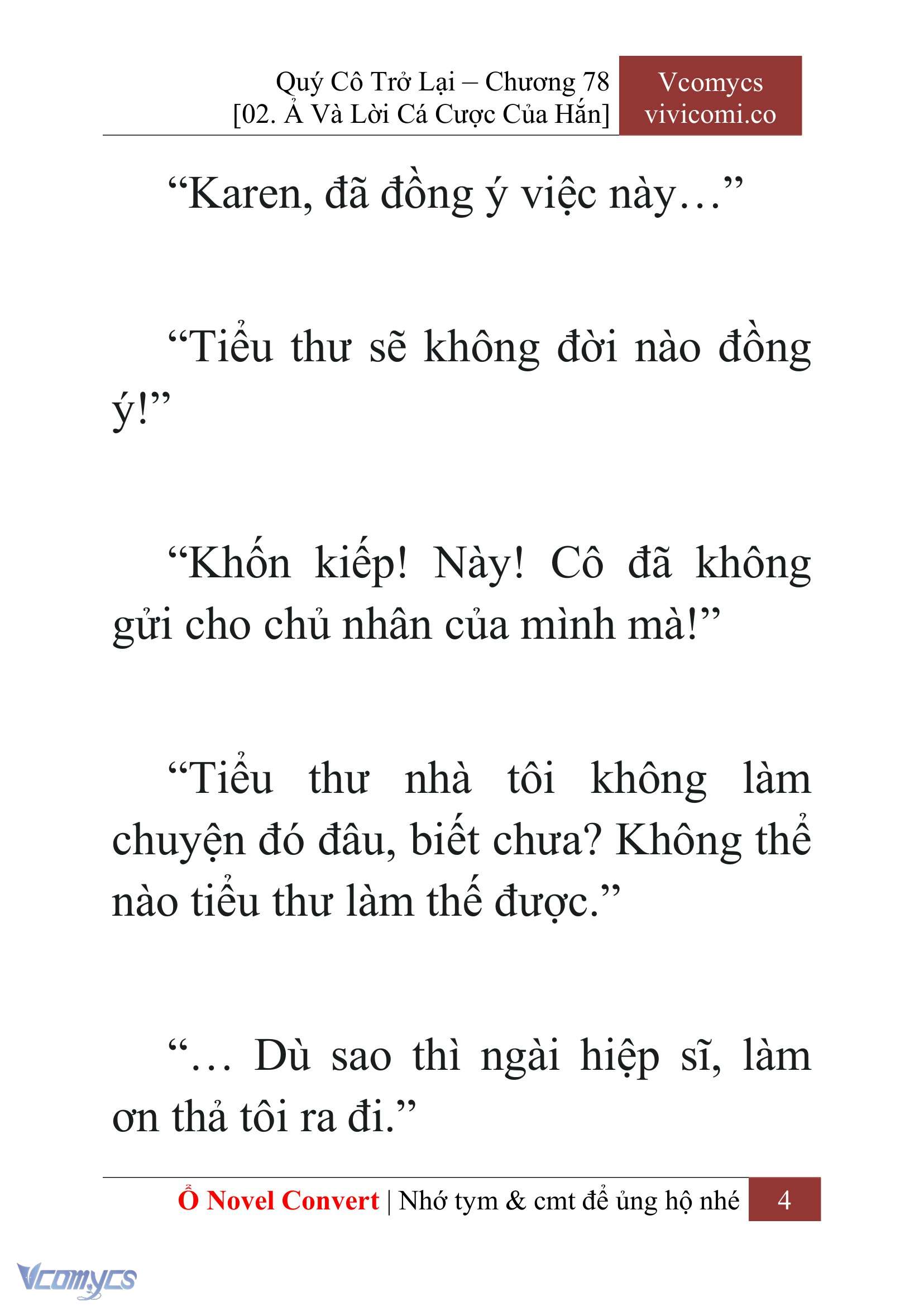 [Novel] Quý Cô Trở Lại Chapter 78 - Trang 7
