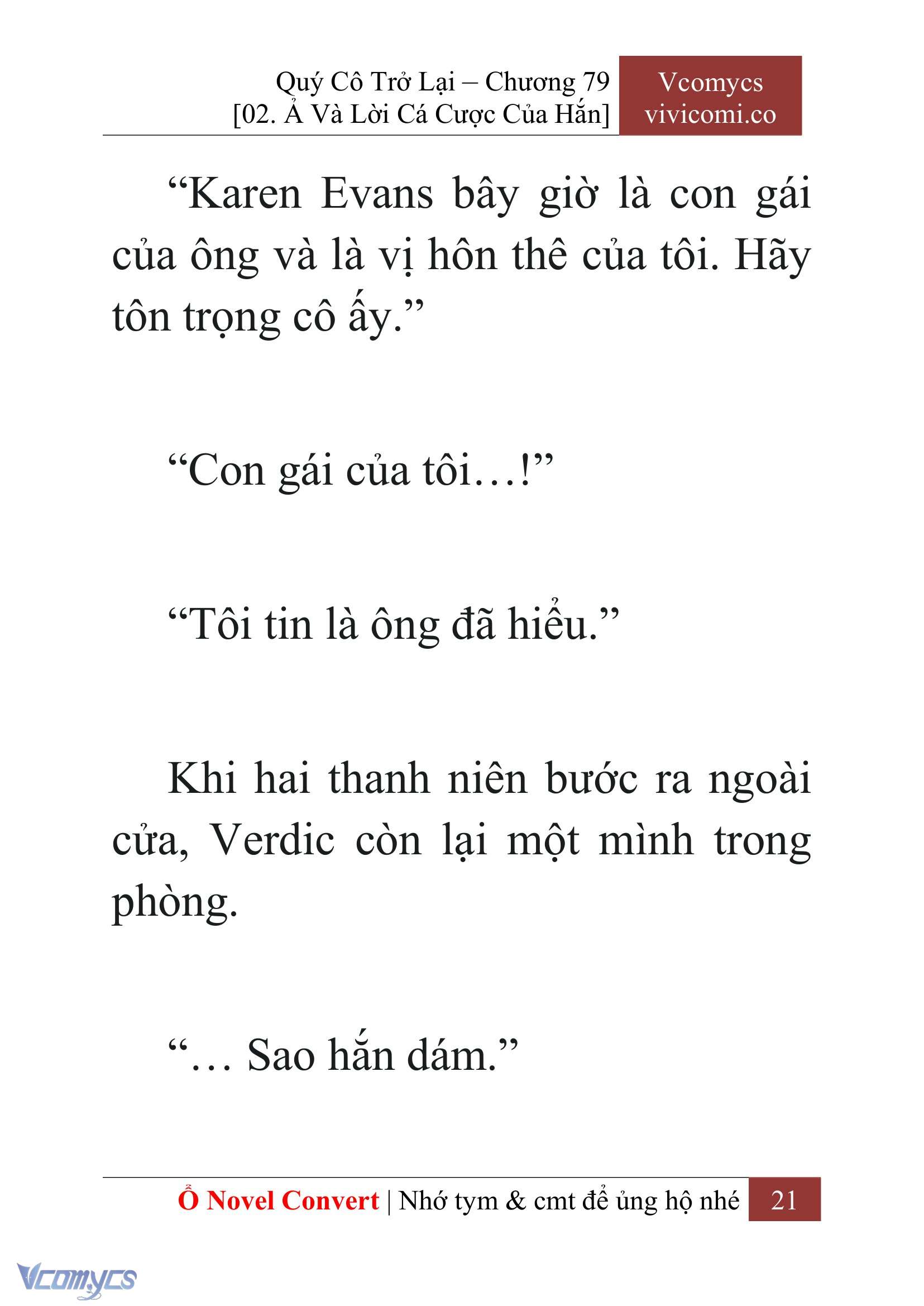 [Novel] Quý Cô Trở Lại Chapter 79 - Trang 24