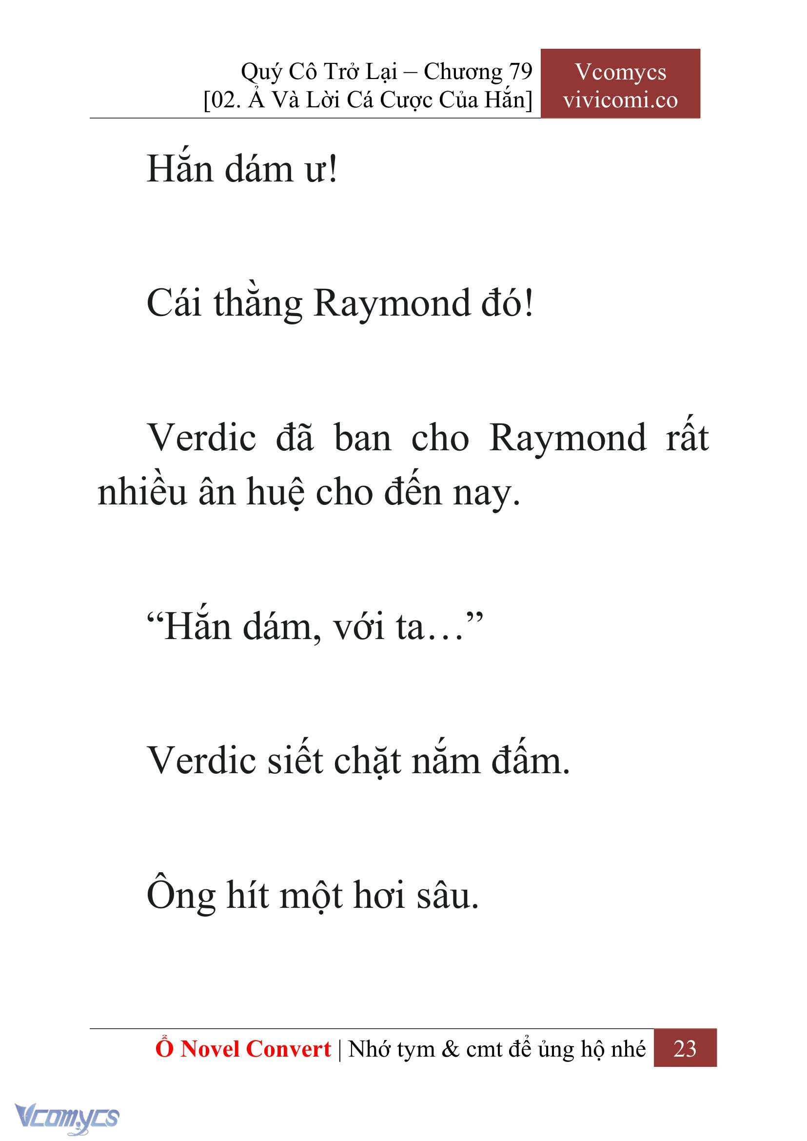 [Novel] Quý Cô Trở Lại Chapter 79 - Trang 26