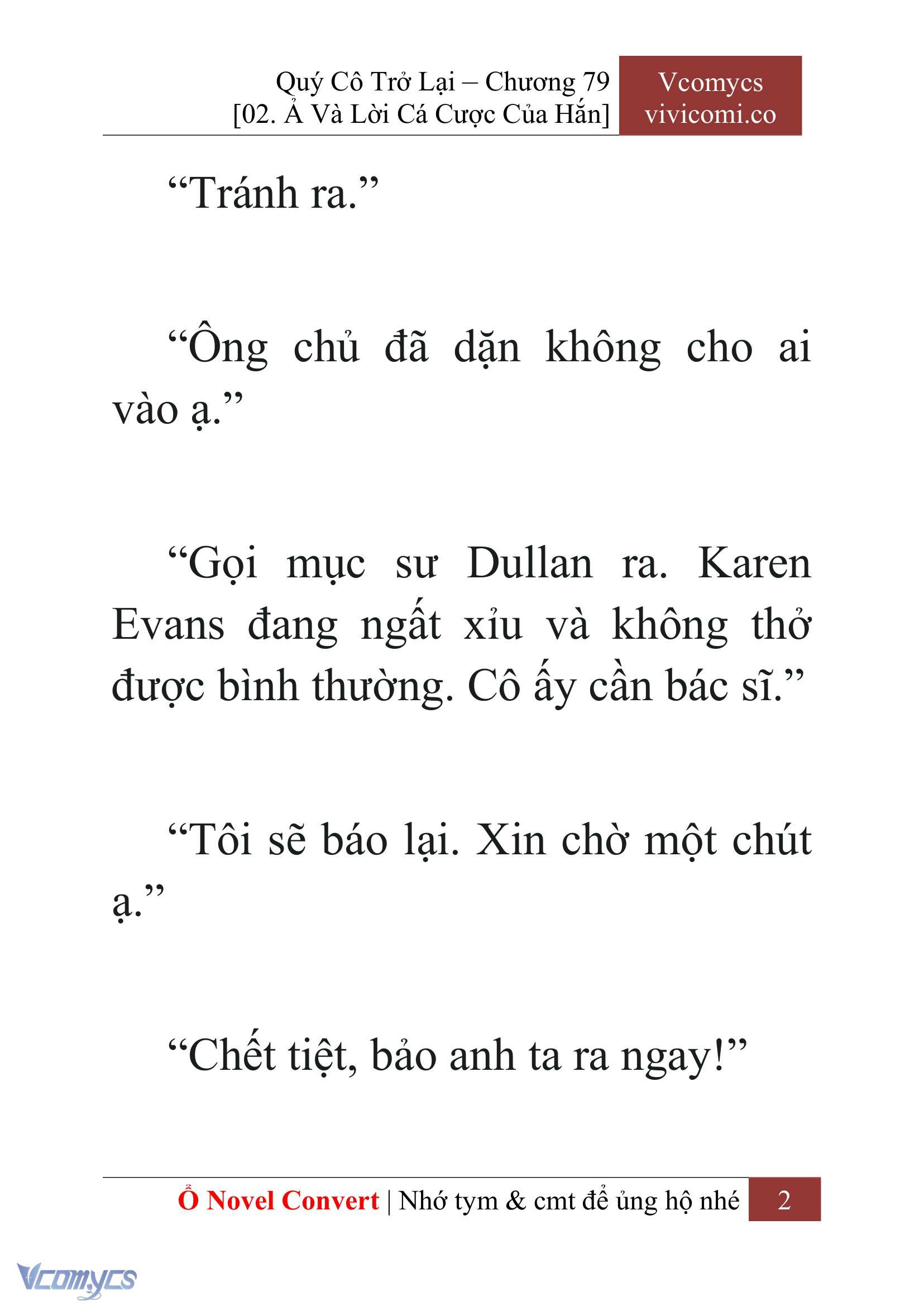 [Novel] Quý Cô Trở Lại Chapter 79 - Trang 5