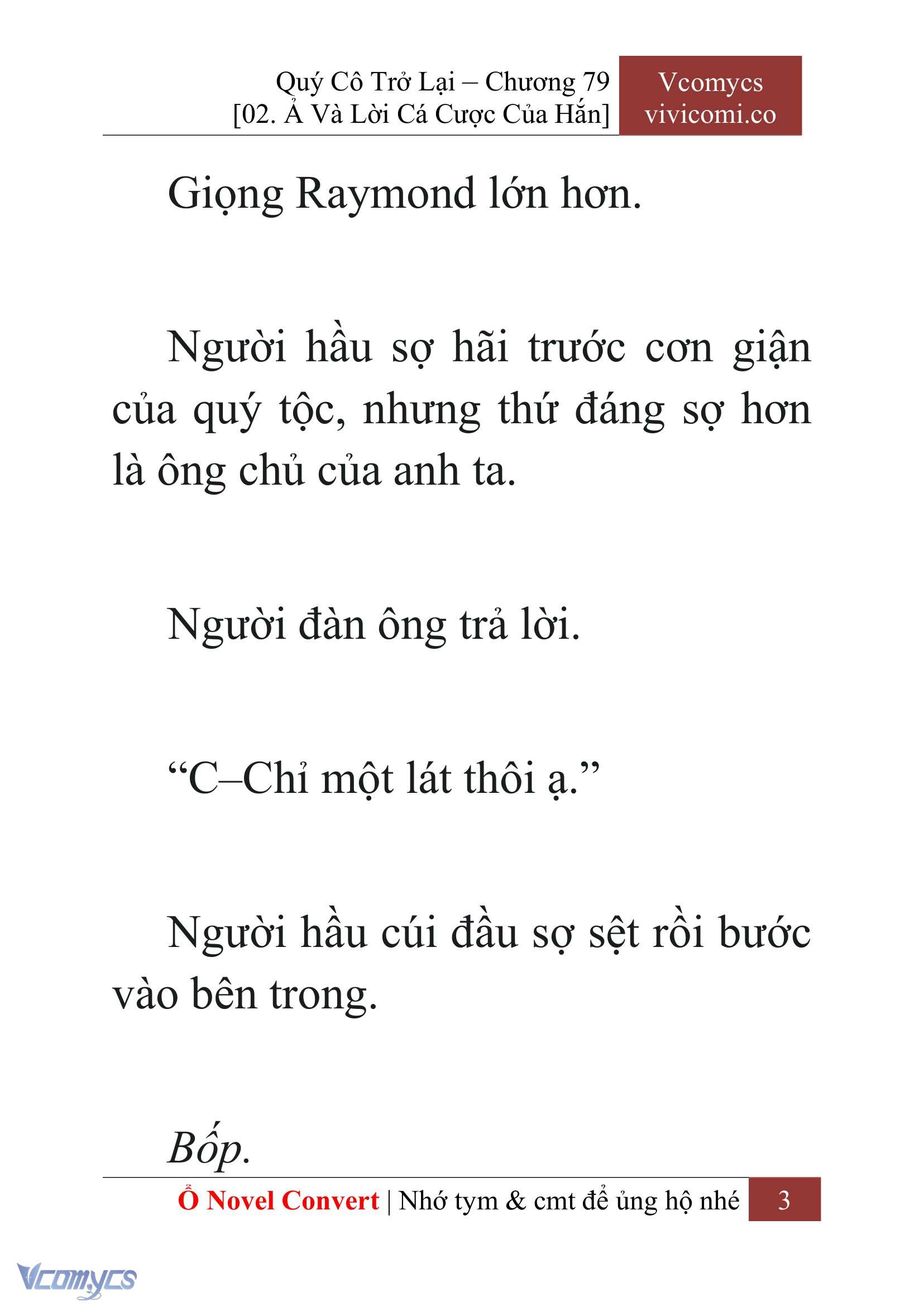 [Novel] Quý Cô Trở Lại Chapter 79 - Trang 6