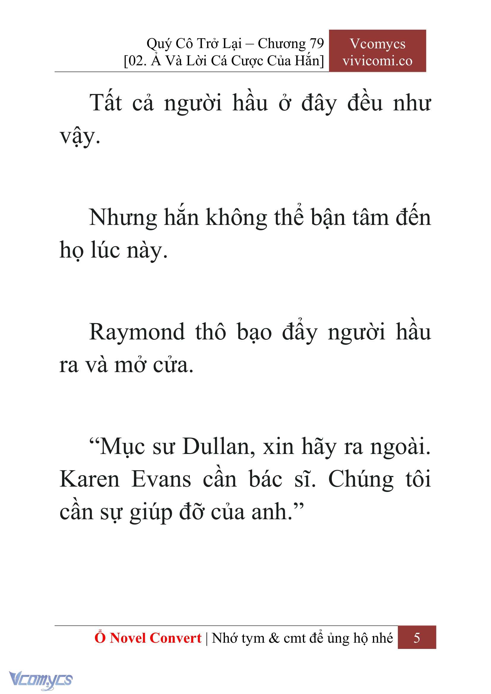 [Novel] Quý Cô Trở Lại Chapter 79 - Trang 8