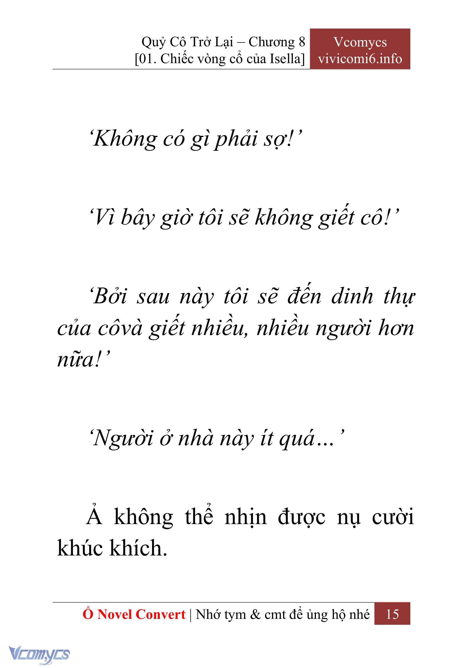 [Novel] Quý Cô Trở Lại Chapter 8 - Trang 18