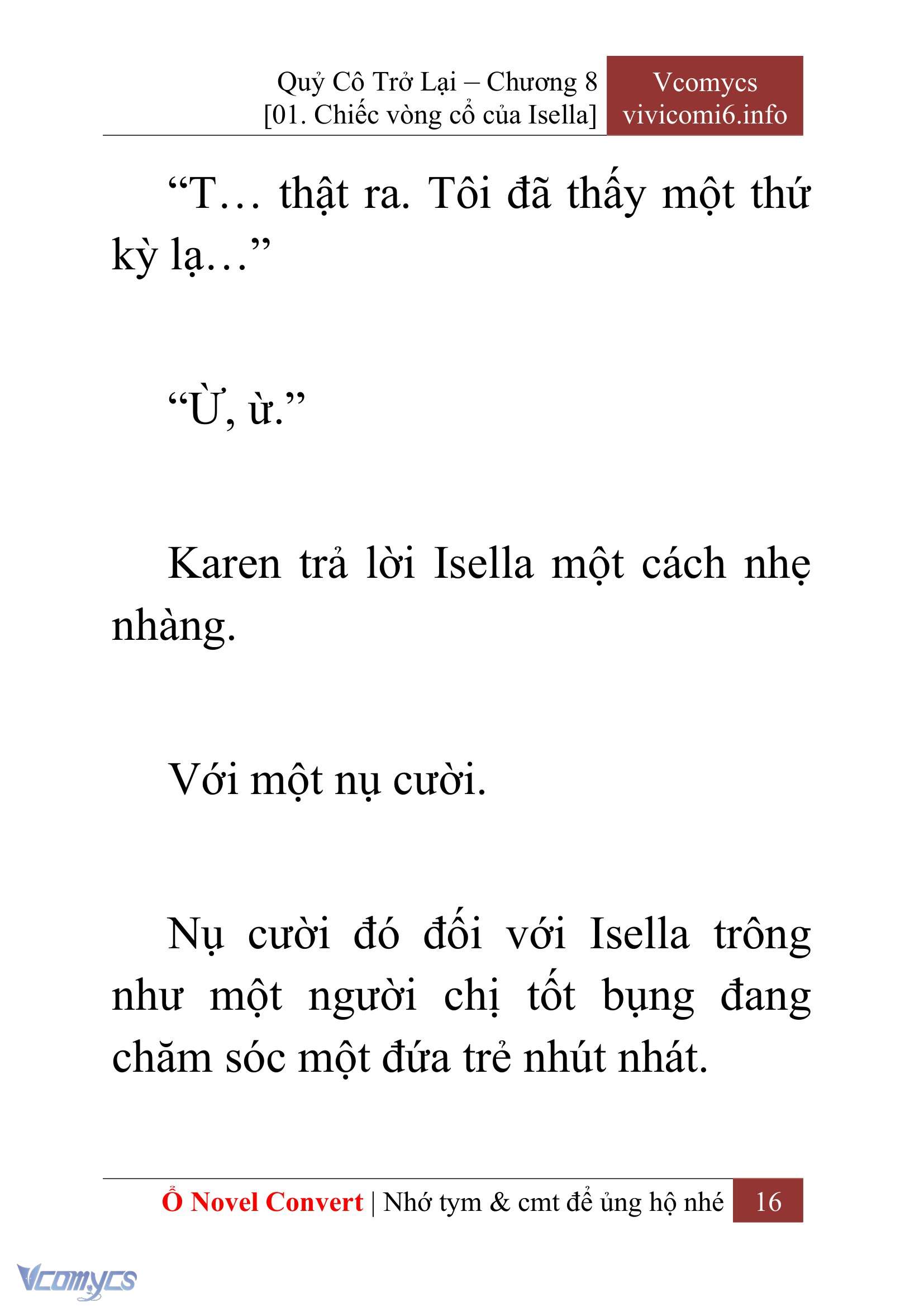 [Novel] Quý Cô Trở Lại Chapter 8 - Trang 19
