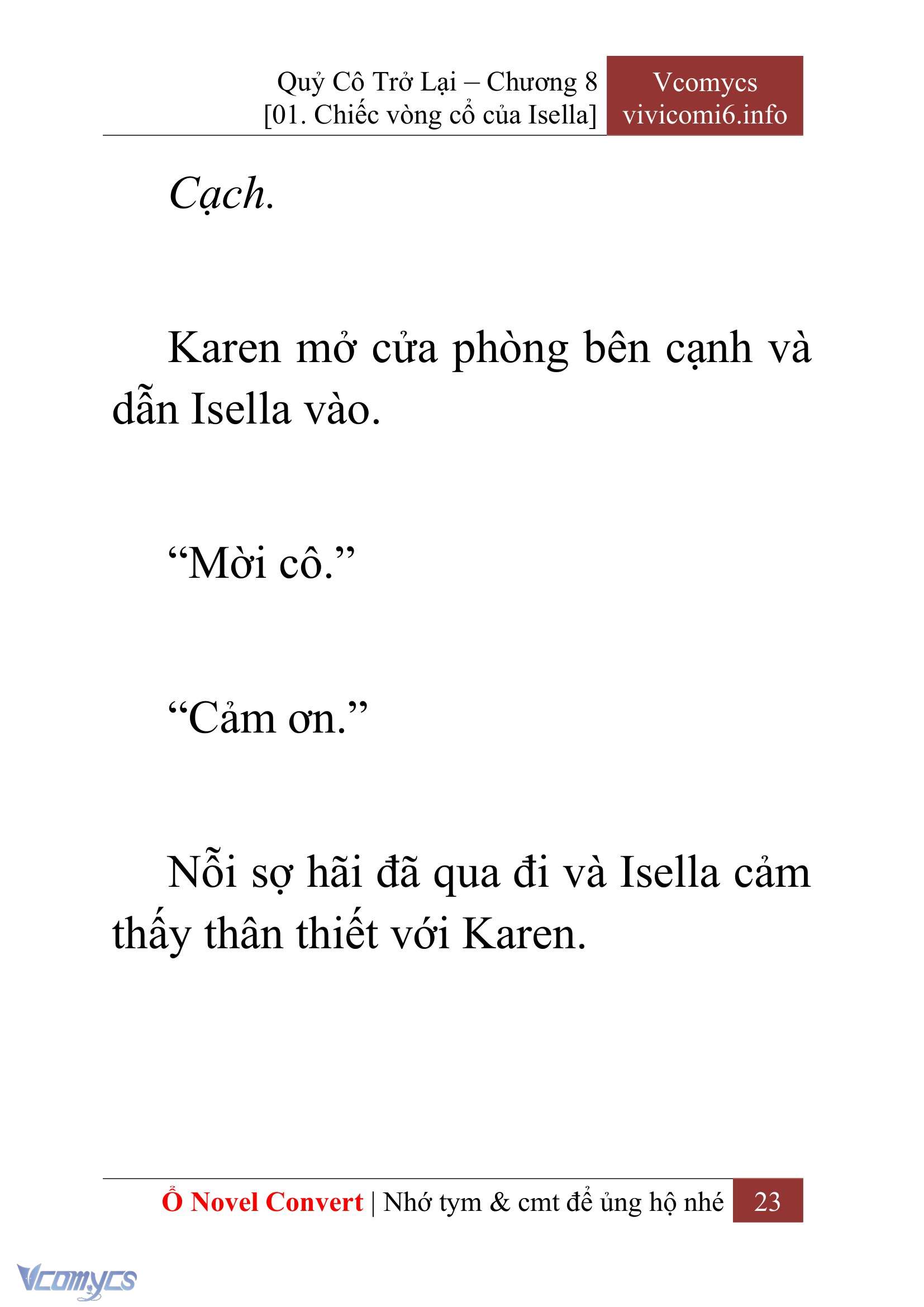 [Novel] Quý Cô Trở Lại Chapter 8 - Trang 26