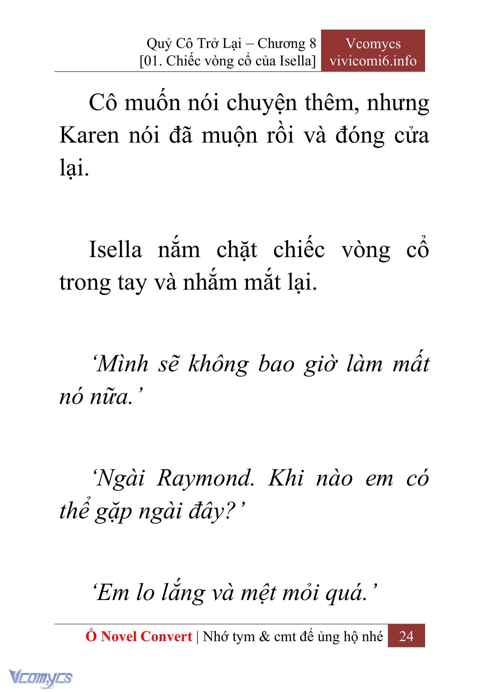 [Novel] Quý Cô Trở Lại Chapter 8 - Trang 27