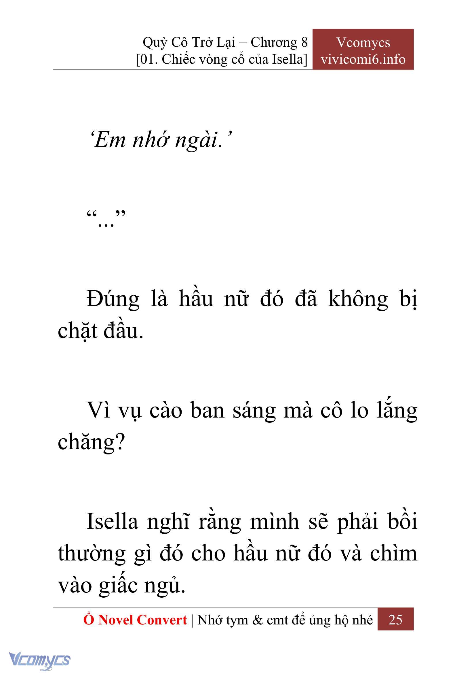 [Novel] Quý Cô Trở Lại Chapter 8 - Trang 28
