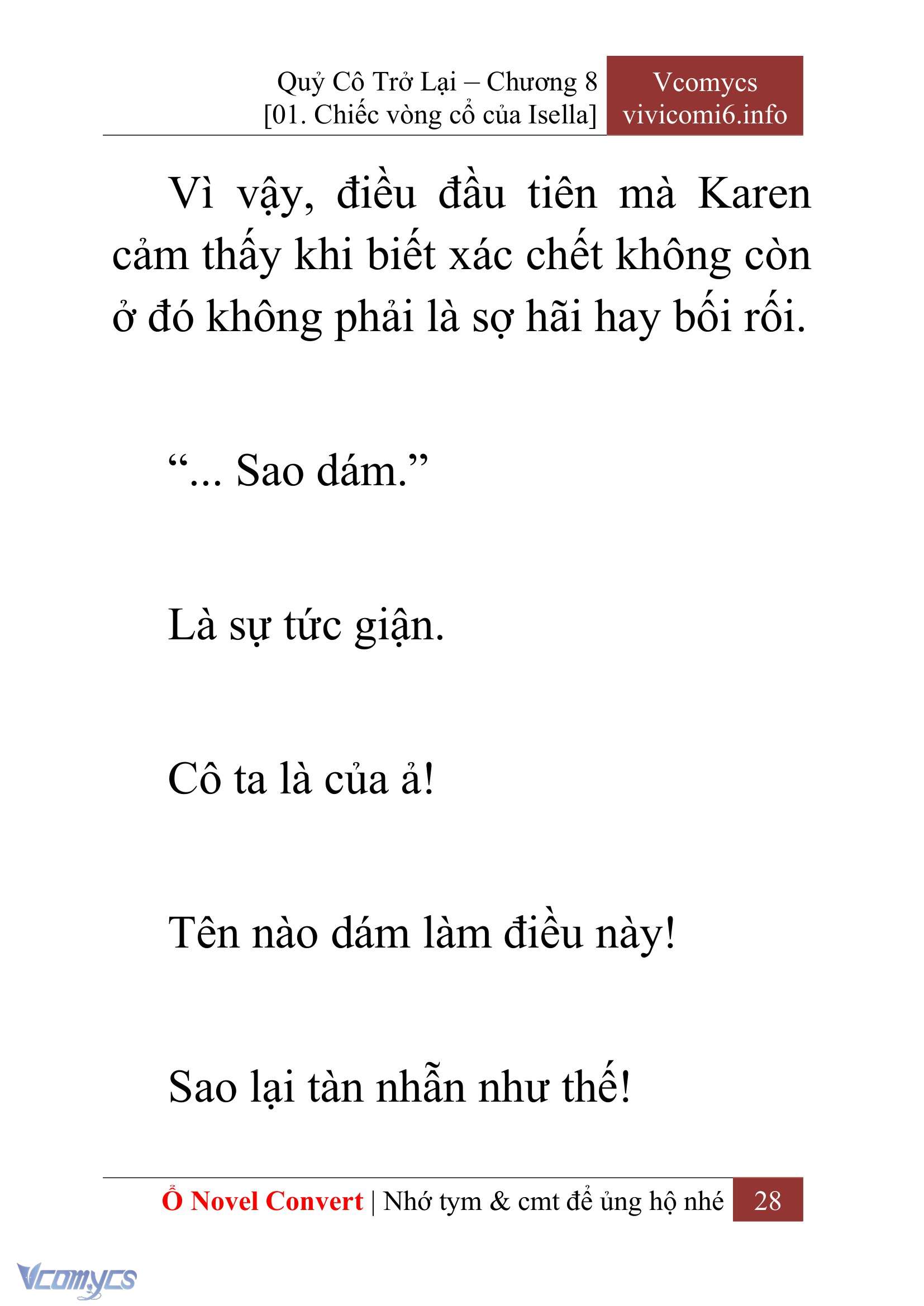 [Novel] Quý Cô Trở Lại Chapter 8 - Trang 31