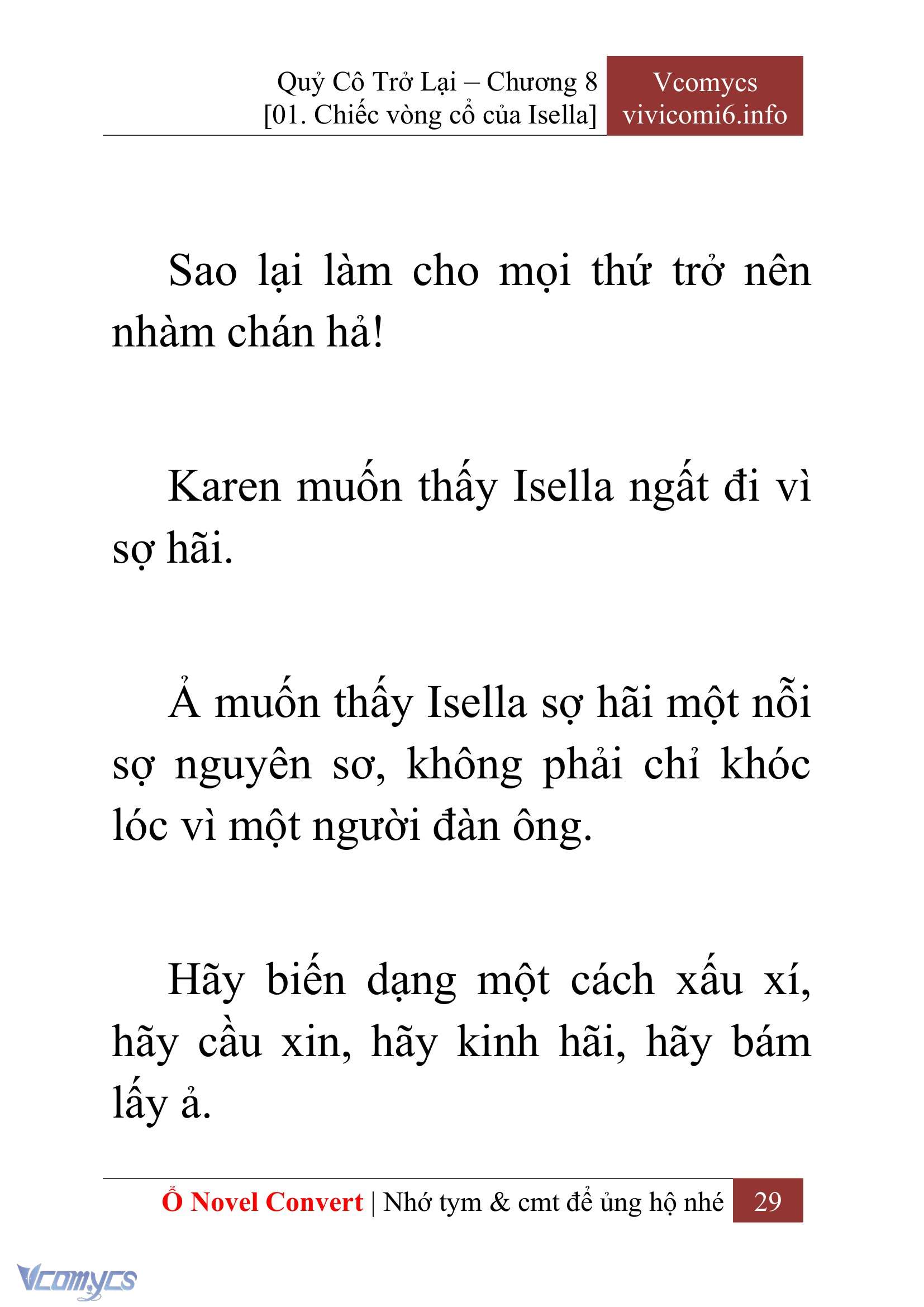 [Novel] Quý Cô Trở Lại Chapter 8 - Trang 32
