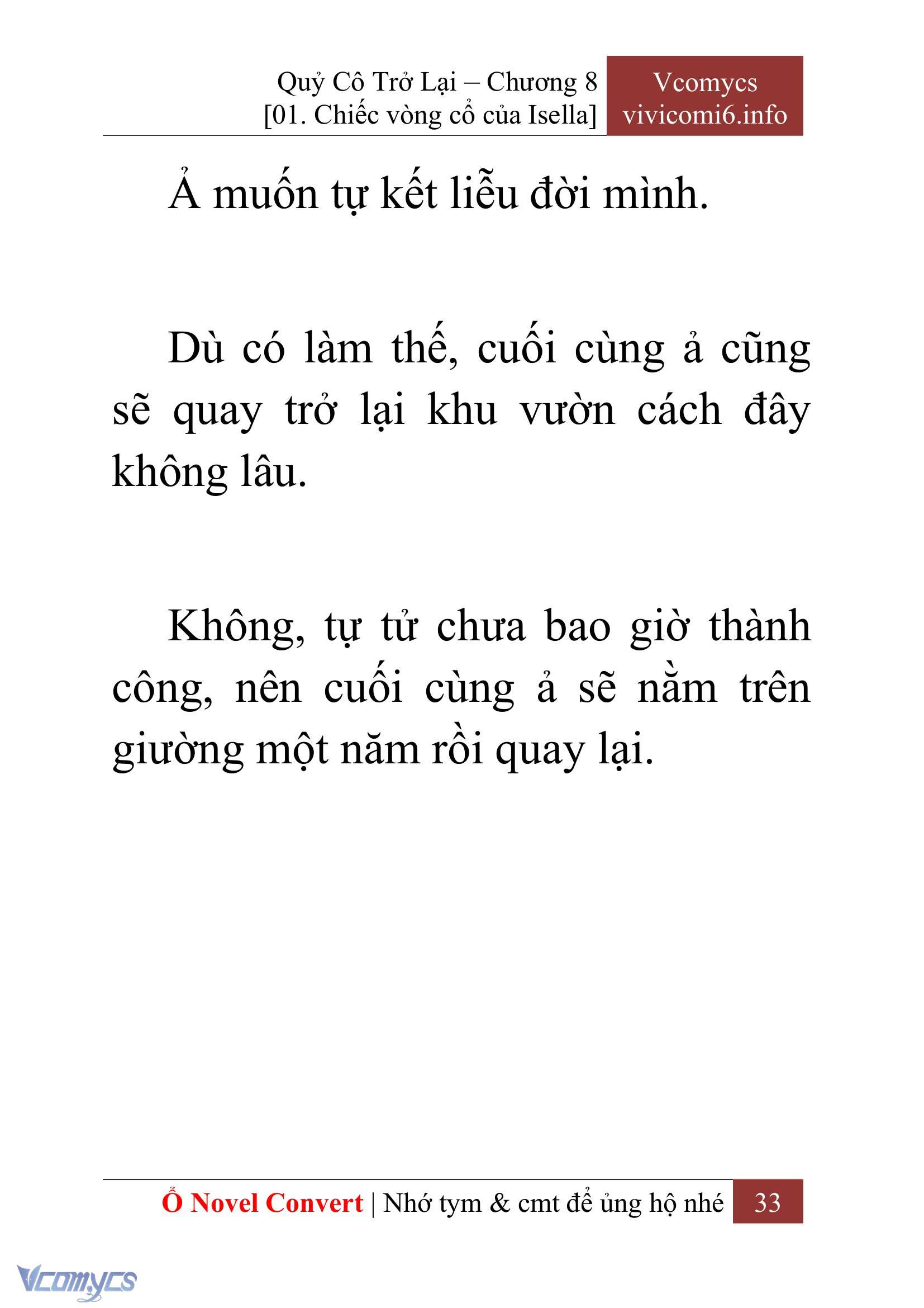 [Novel] Quý Cô Trở Lại Chapter 8 - Trang 36