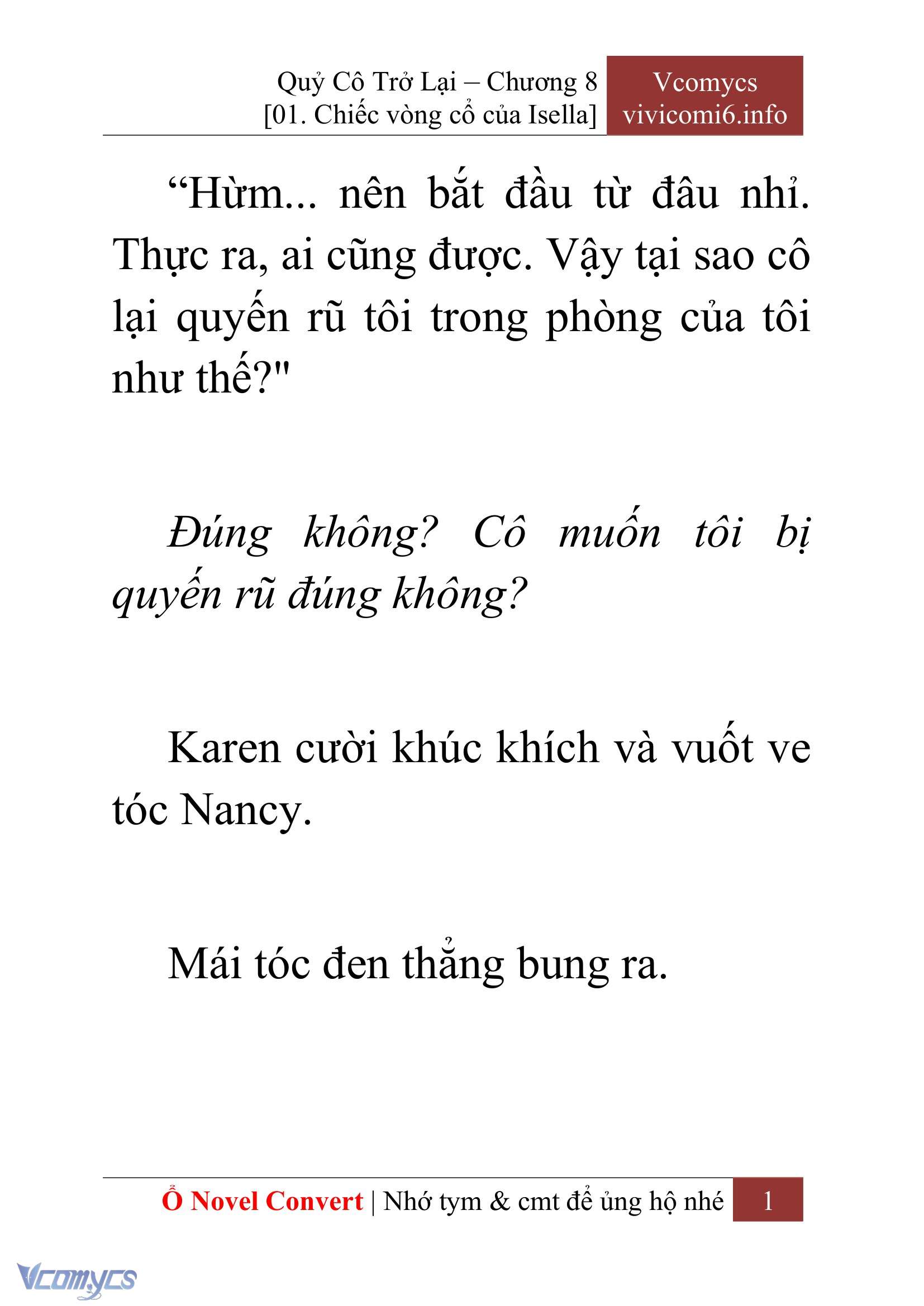 [Novel] Quý Cô Trở Lại Chapter 8 - Trang 4