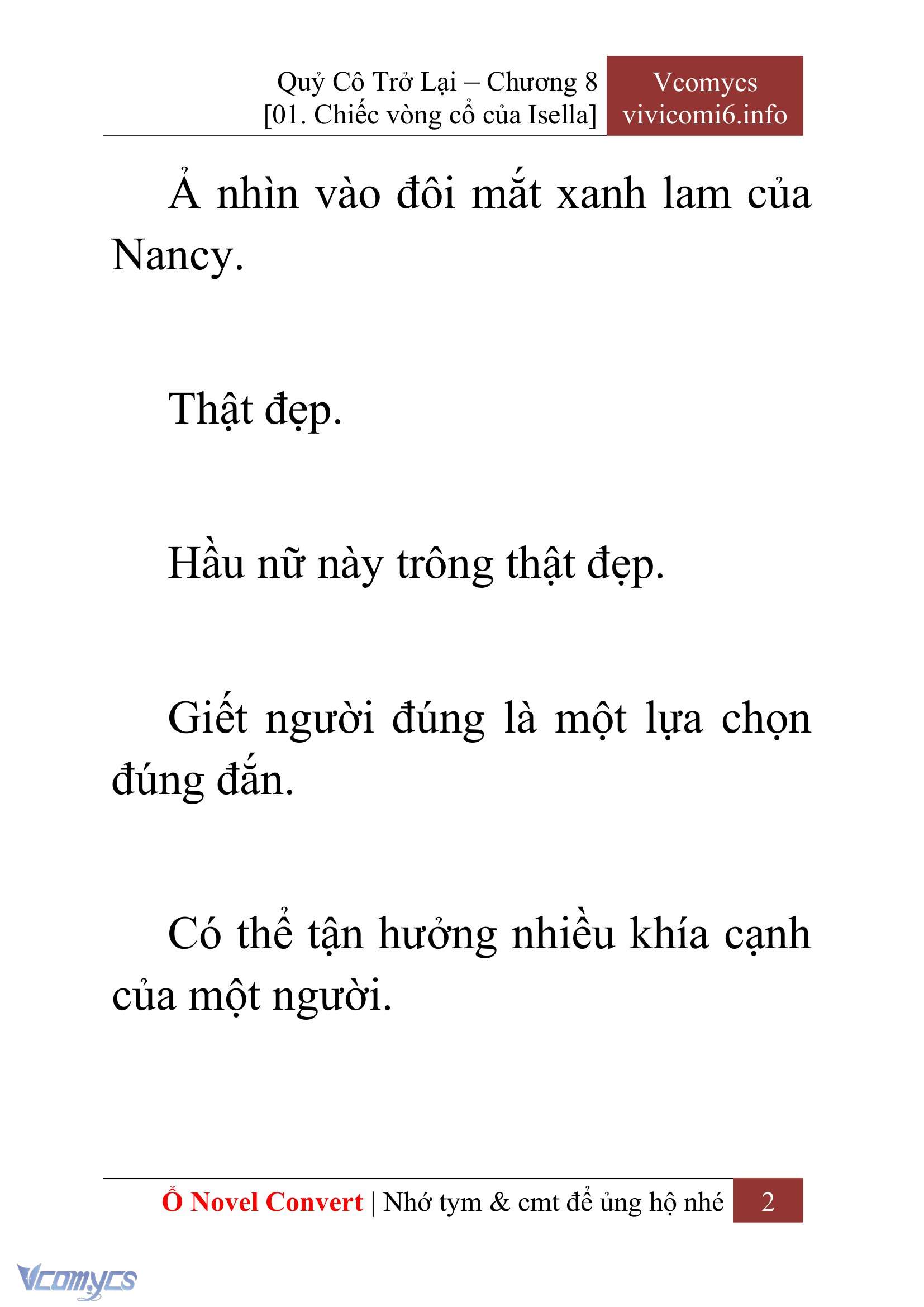 [Novel] Quý Cô Trở Lại Chapter 8 - Trang 5