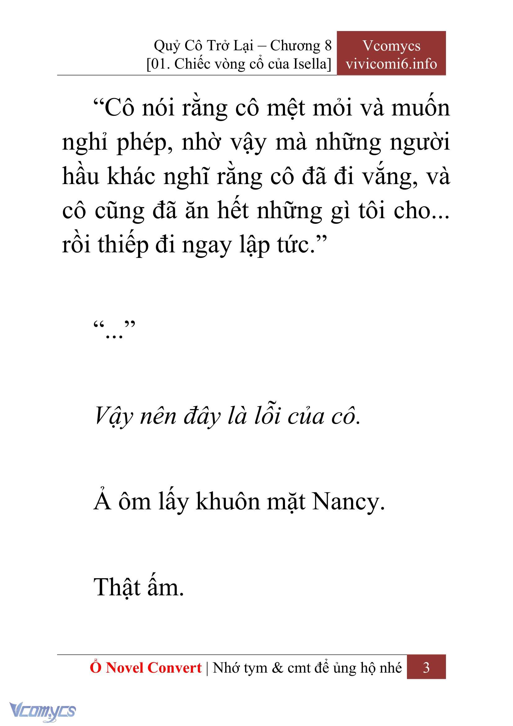 [Novel] Quý Cô Trở Lại Chapter 8 - Trang 6