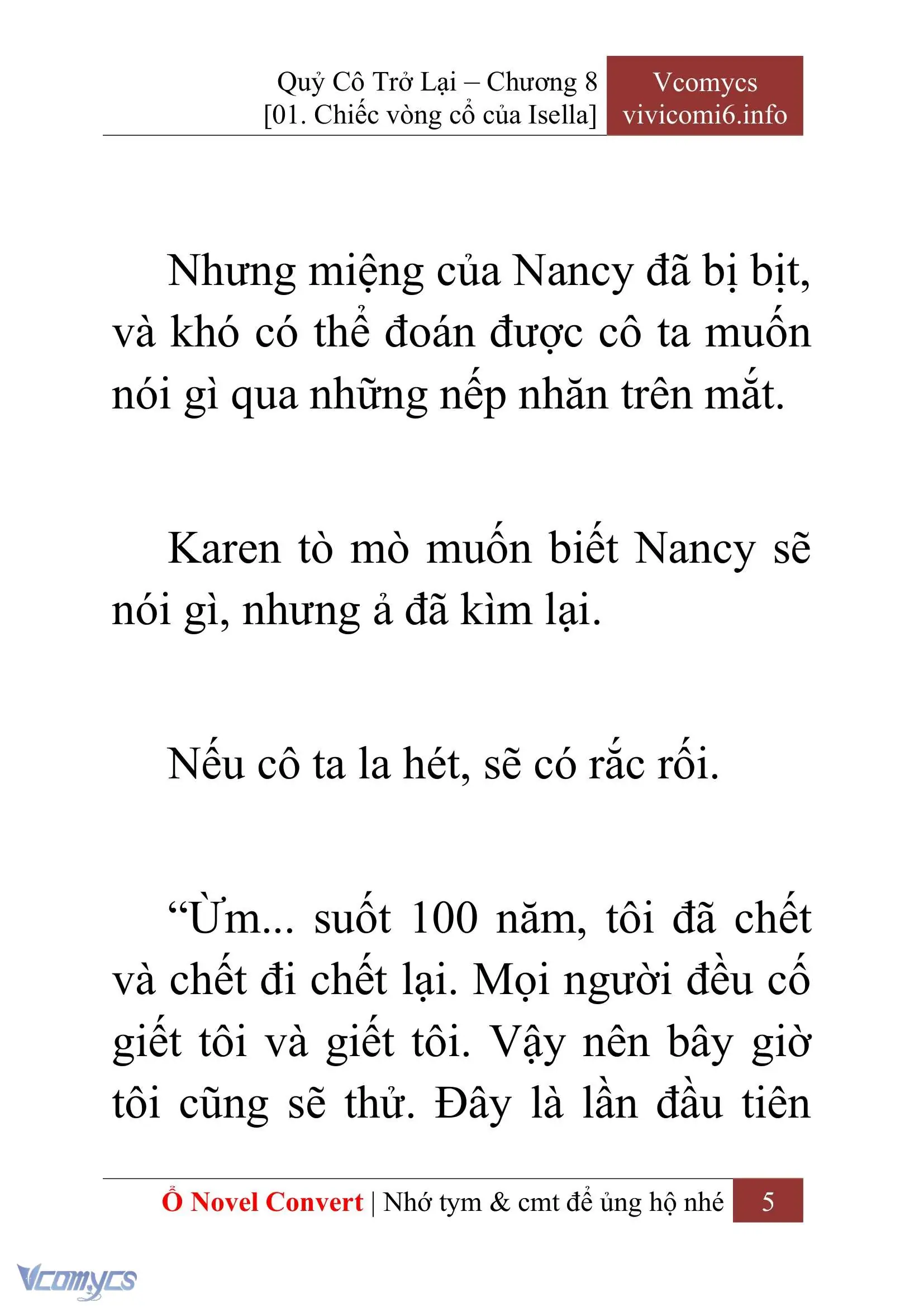 [Novel] Quý Cô Trở Lại Chapter 8 - Trang 8