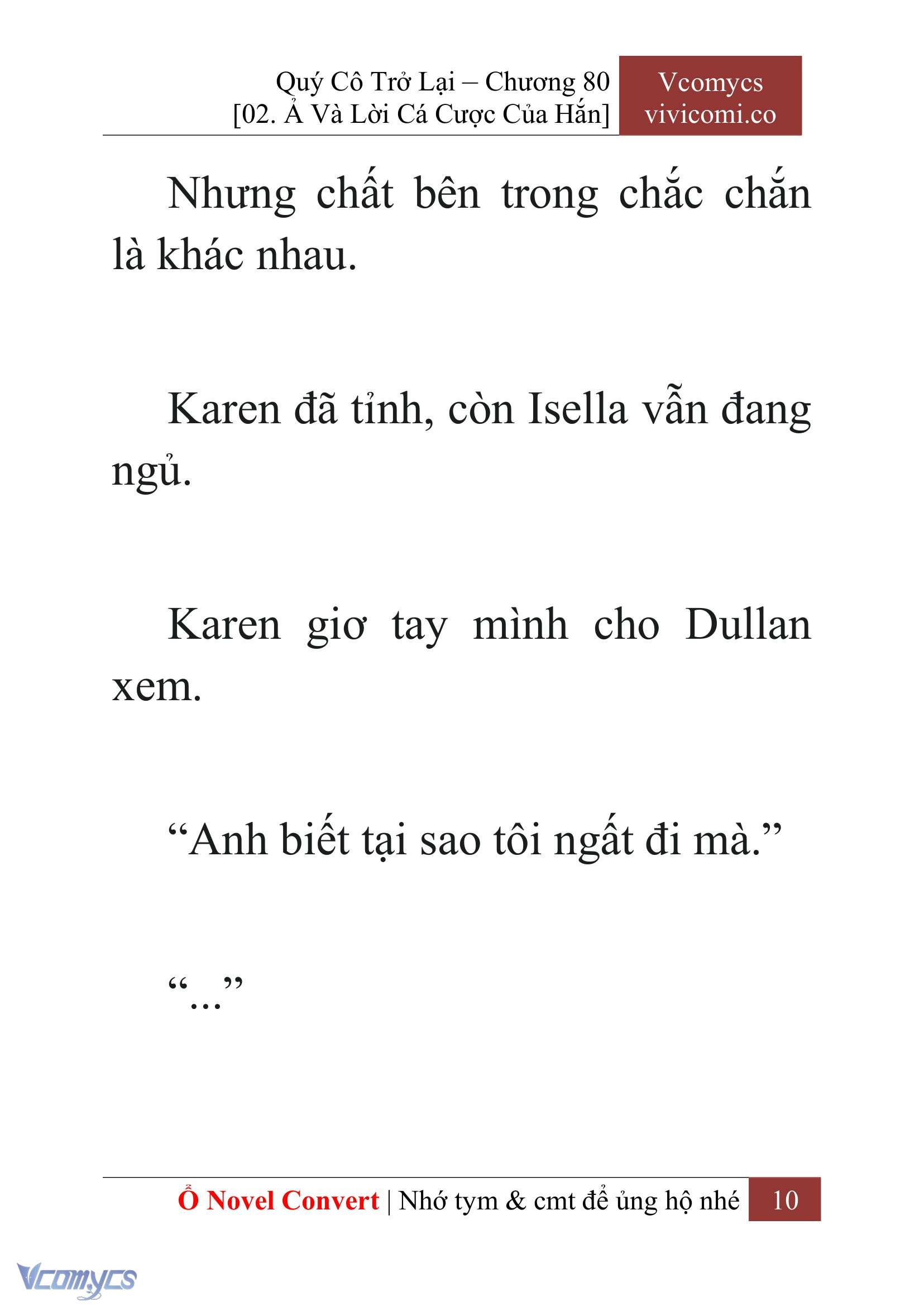 [Novel] Quý Cô Trở Lại Chapter 80 - Trang 13