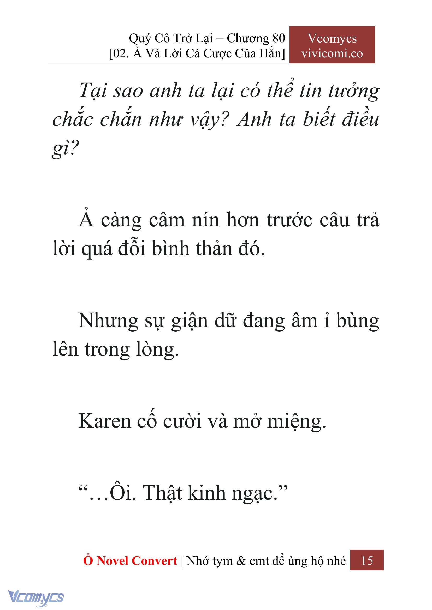 [Novel] Quý Cô Trở Lại Chapter 80 - Trang 18