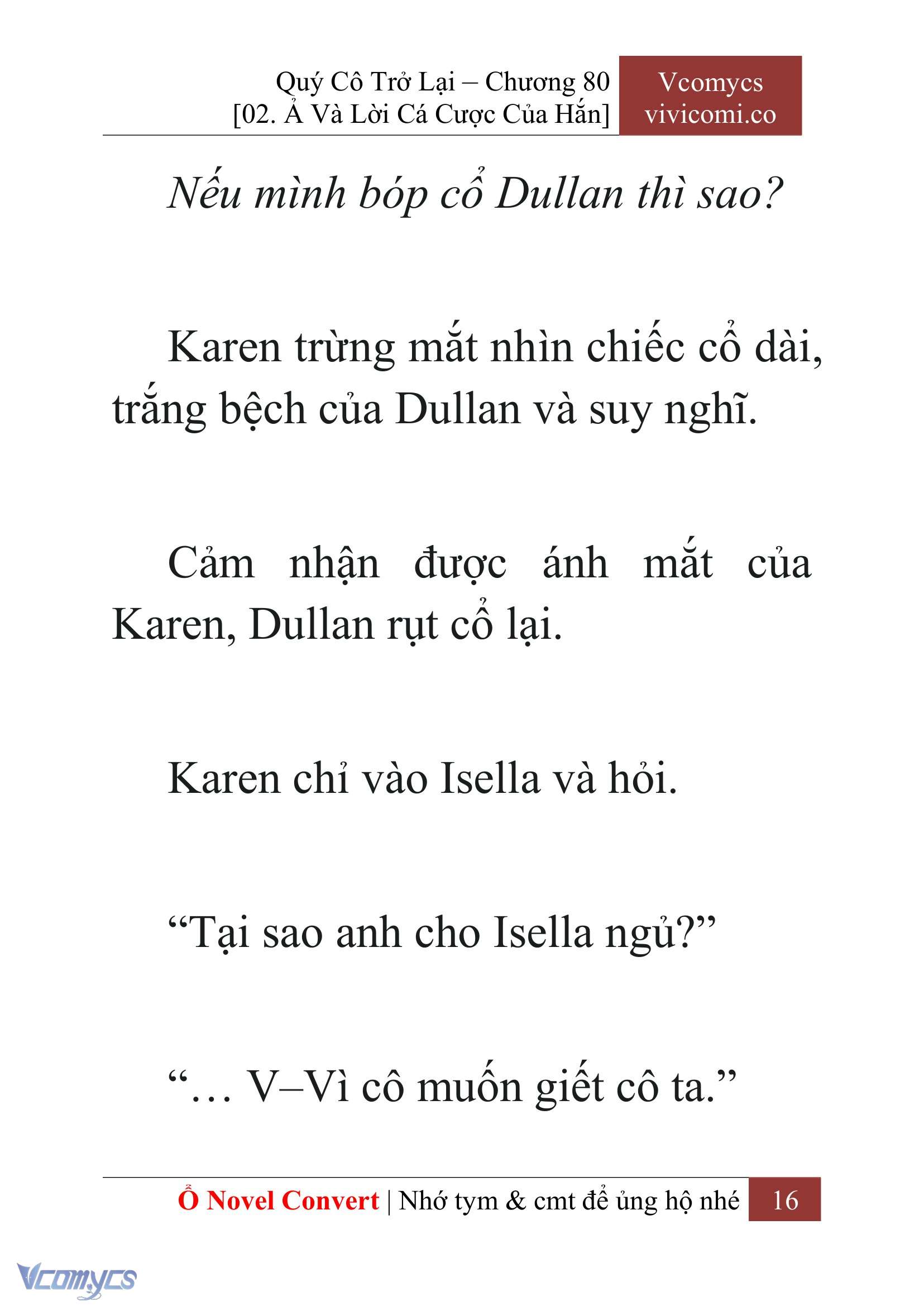 [Novel] Quý Cô Trở Lại Chapter 80 - Trang 19