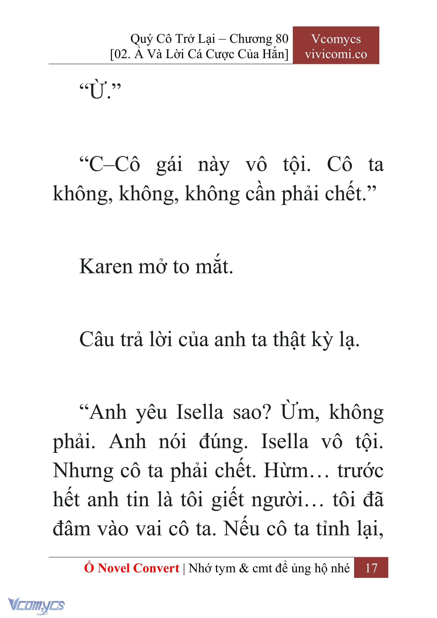 [Novel] Quý Cô Trở Lại Chapter 80 - Trang 20