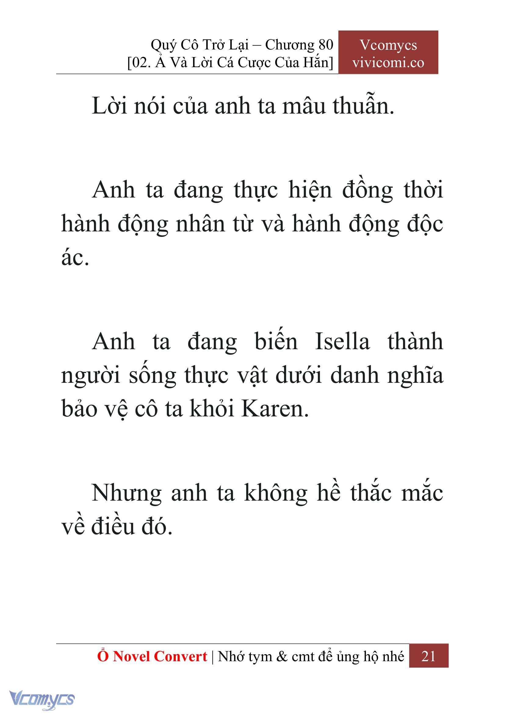 [Novel] Quý Cô Trở Lại Chapter 80 - Trang 24