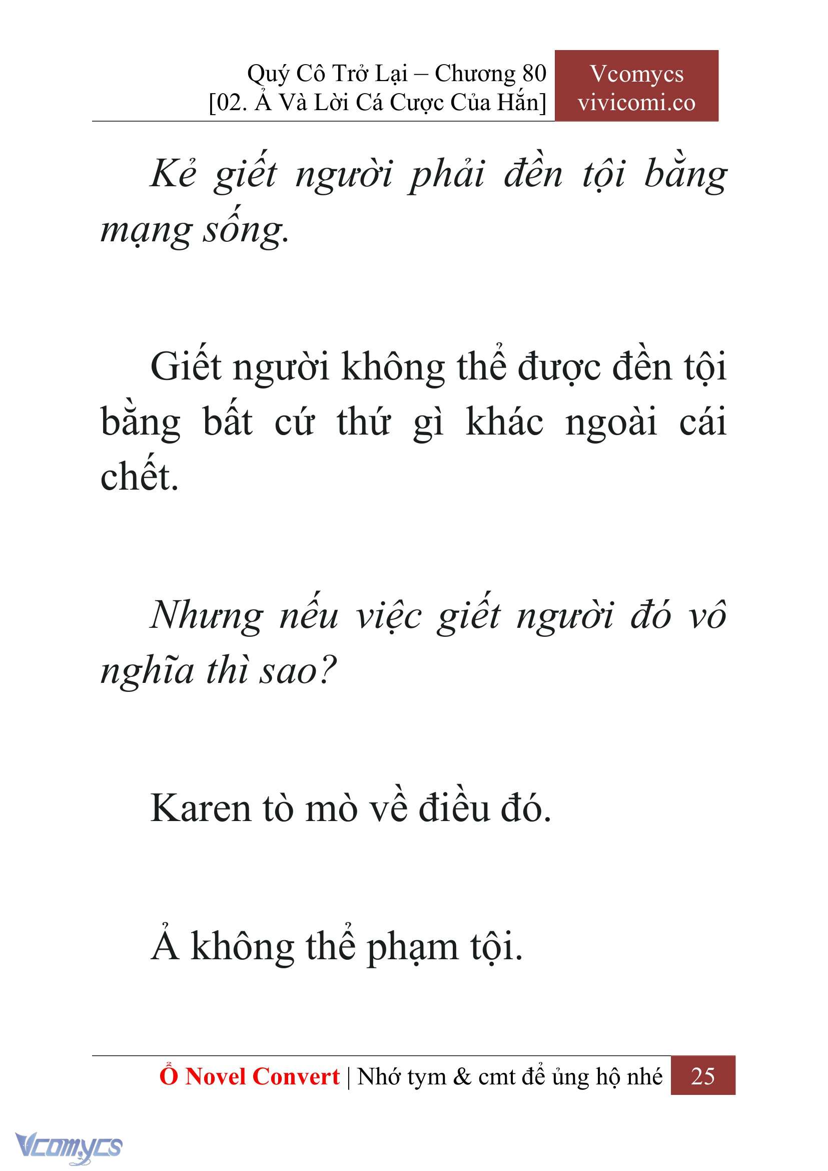 [Novel] Quý Cô Trở Lại Chapter 80 - Trang 28