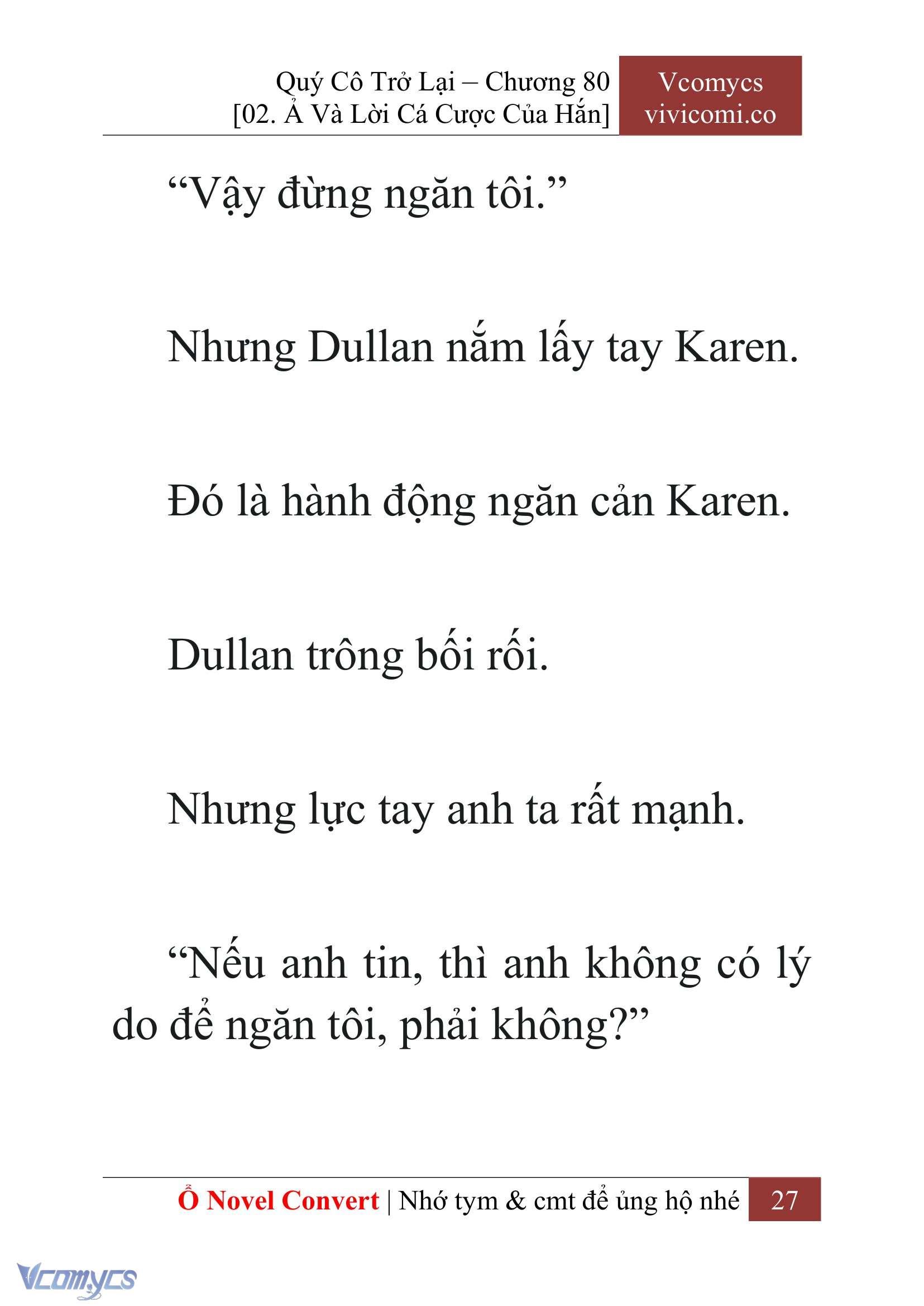 [Novel] Quý Cô Trở Lại Chapter 80 - Trang 30