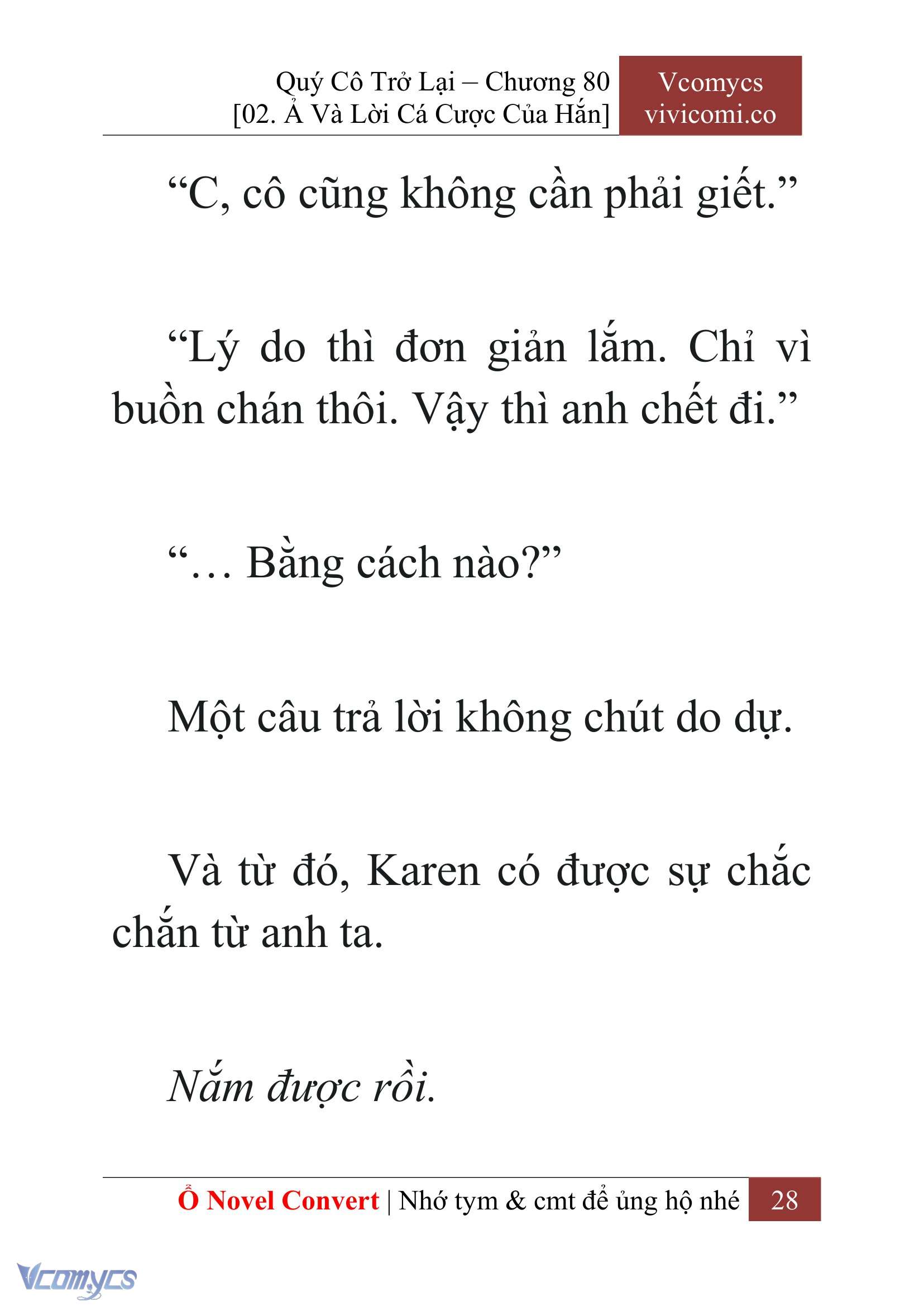 [Novel] Quý Cô Trở Lại Chapter 80 - Trang 31
