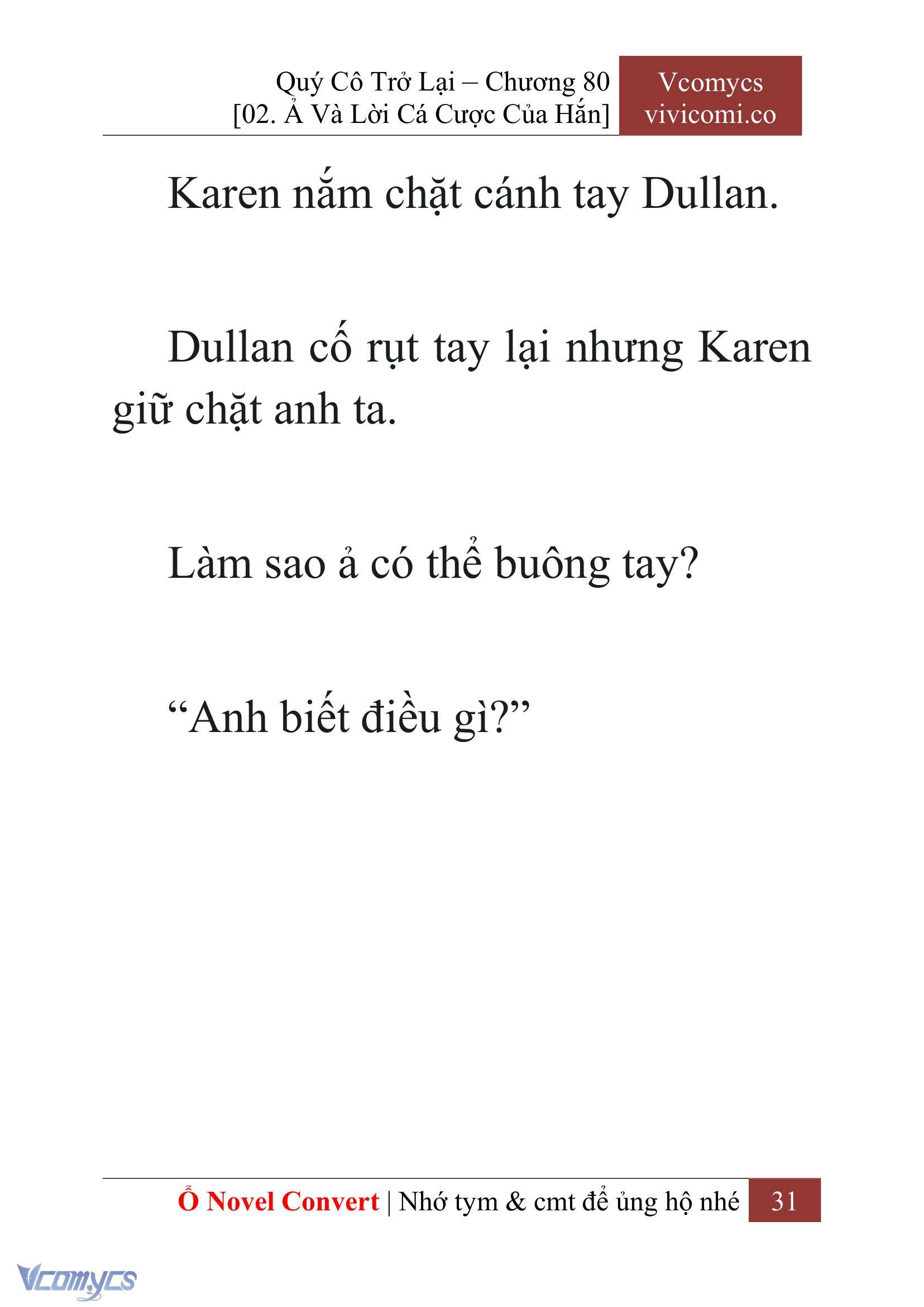 [Novel] Quý Cô Trở Lại Chapter 80 - Trang 34