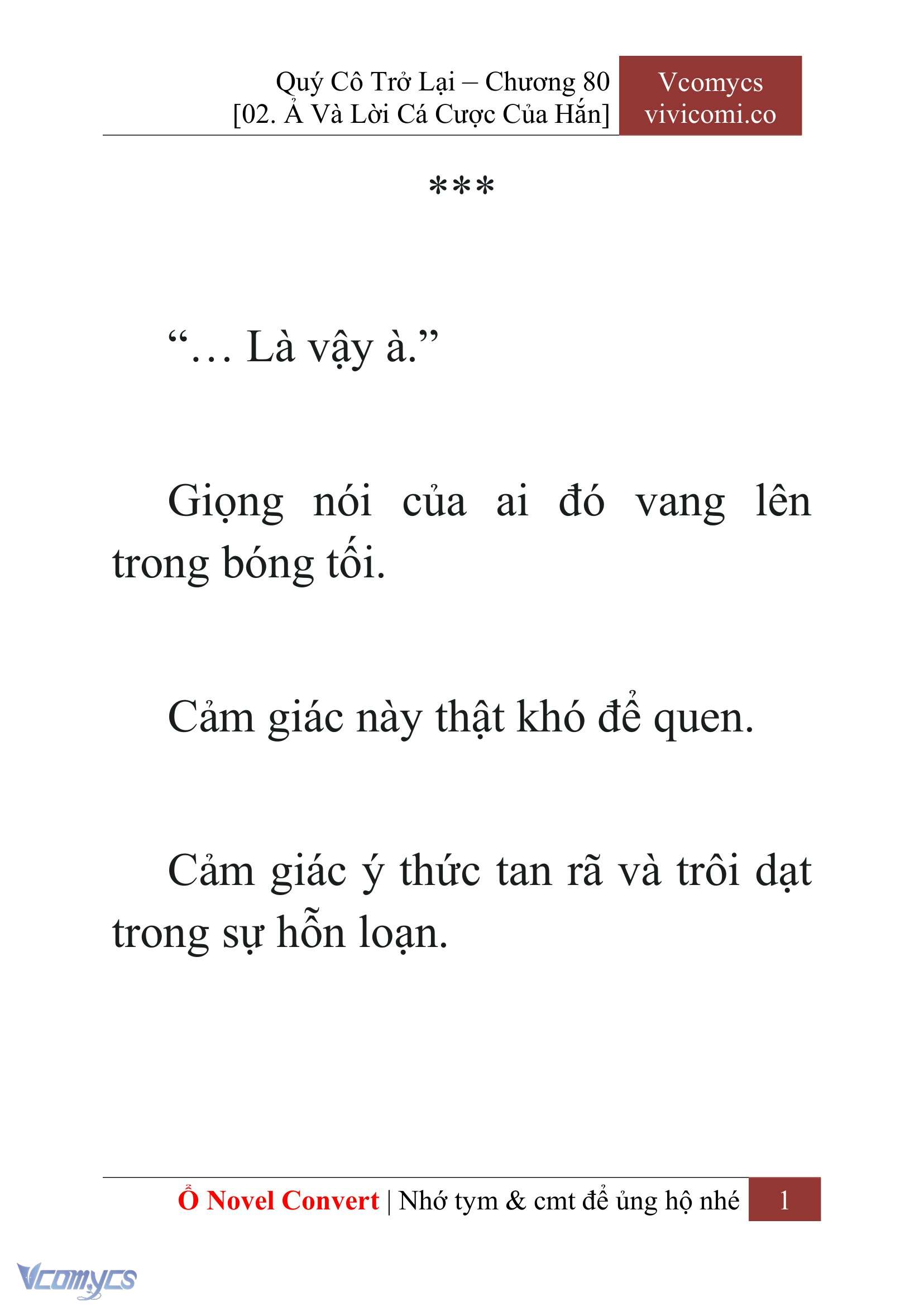 [Novel] Quý Cô Trở Lại Chapter 80 - Trang 4