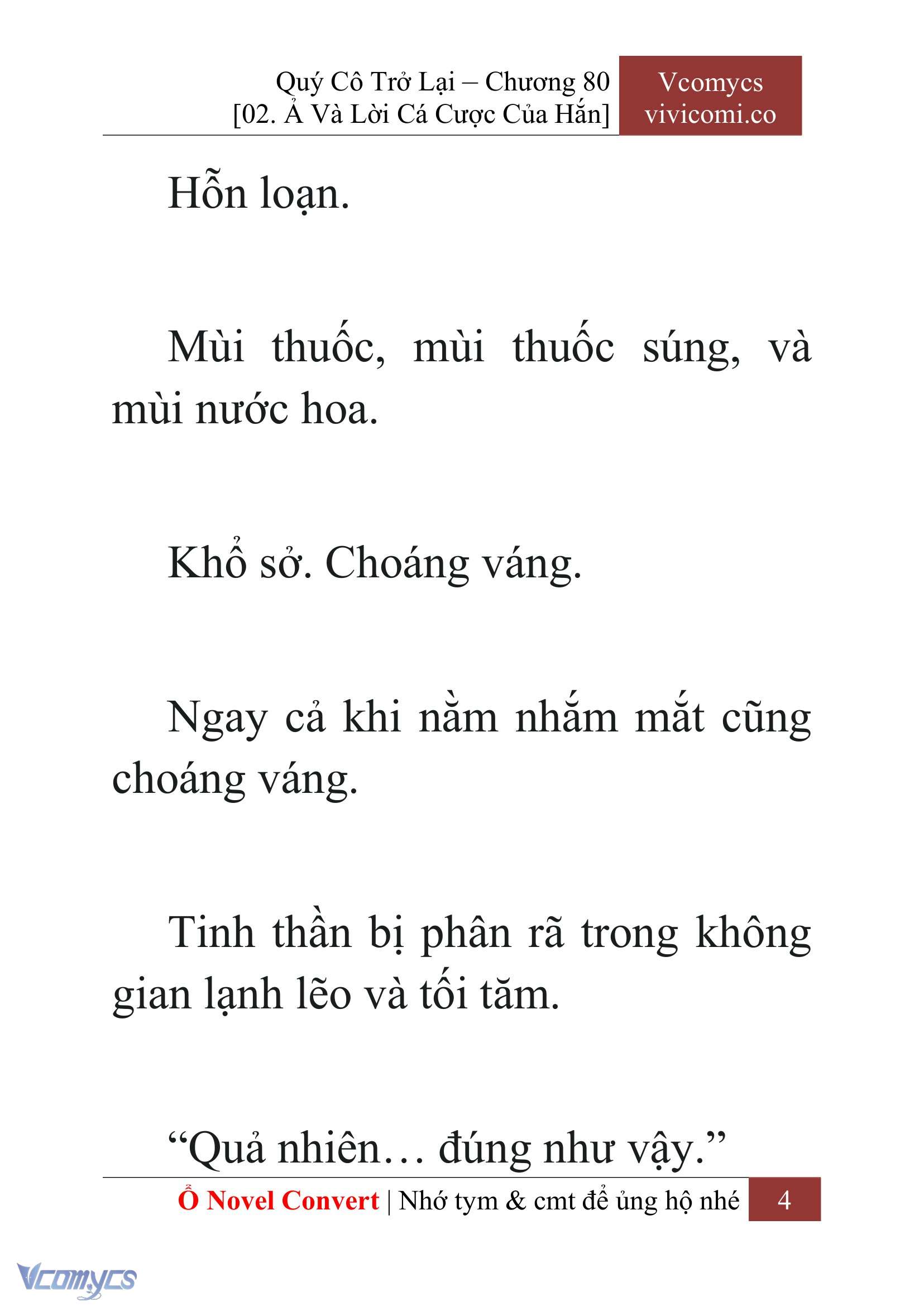 [Novel] Quý Cô Trở Lại Chapter 80 - Trang 7