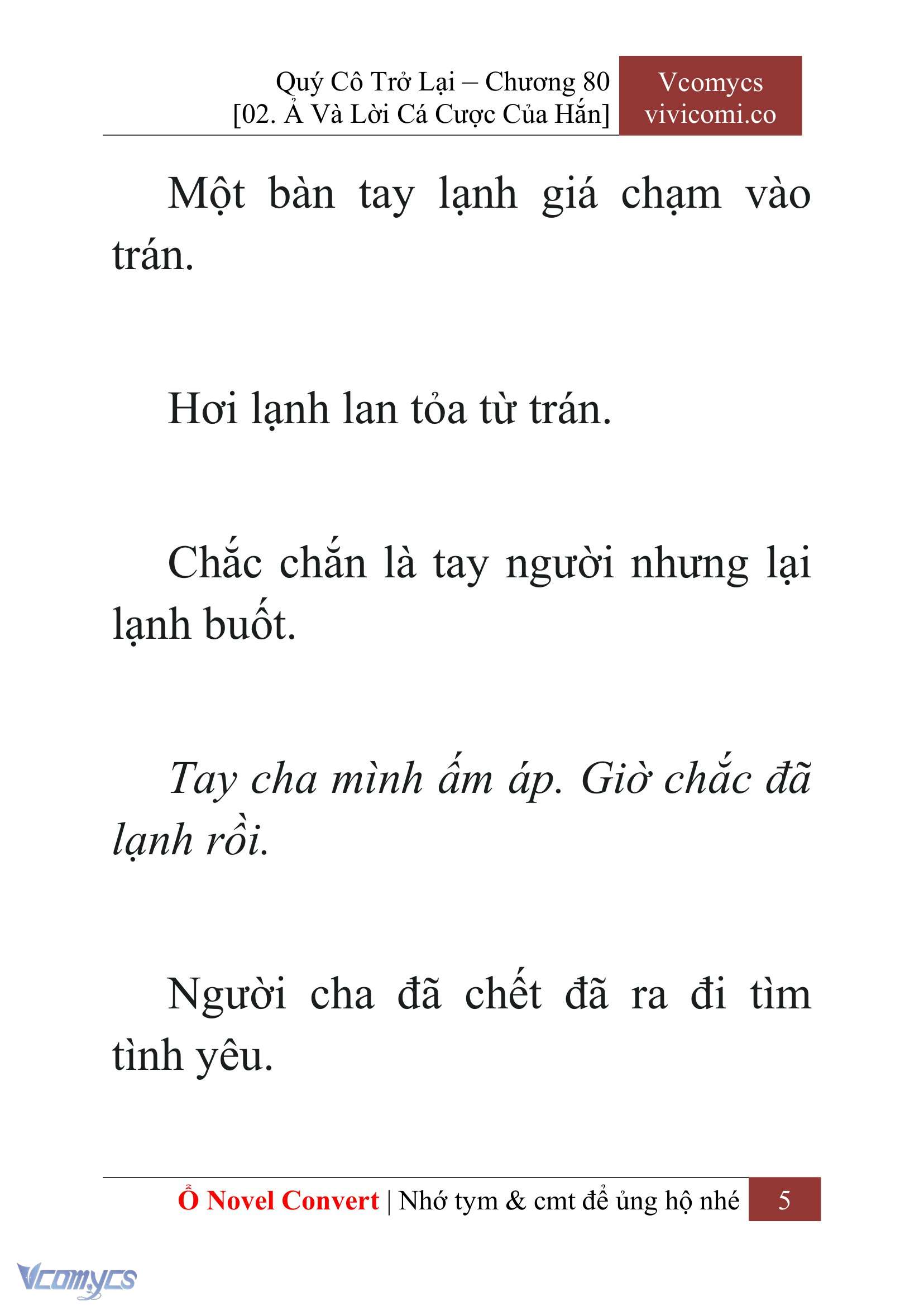 [Novel] Quý Cô Trở Lại Chapter 80 - Trang 8