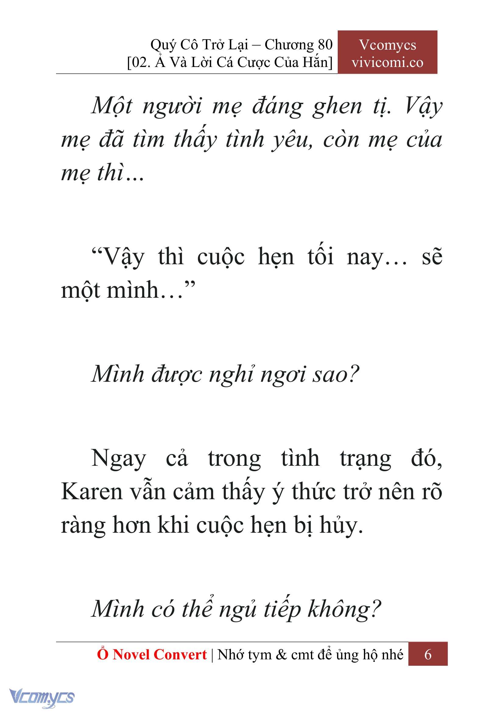 [Novel] Quý Cô Trở Lại Chapter 80 - Trang 9