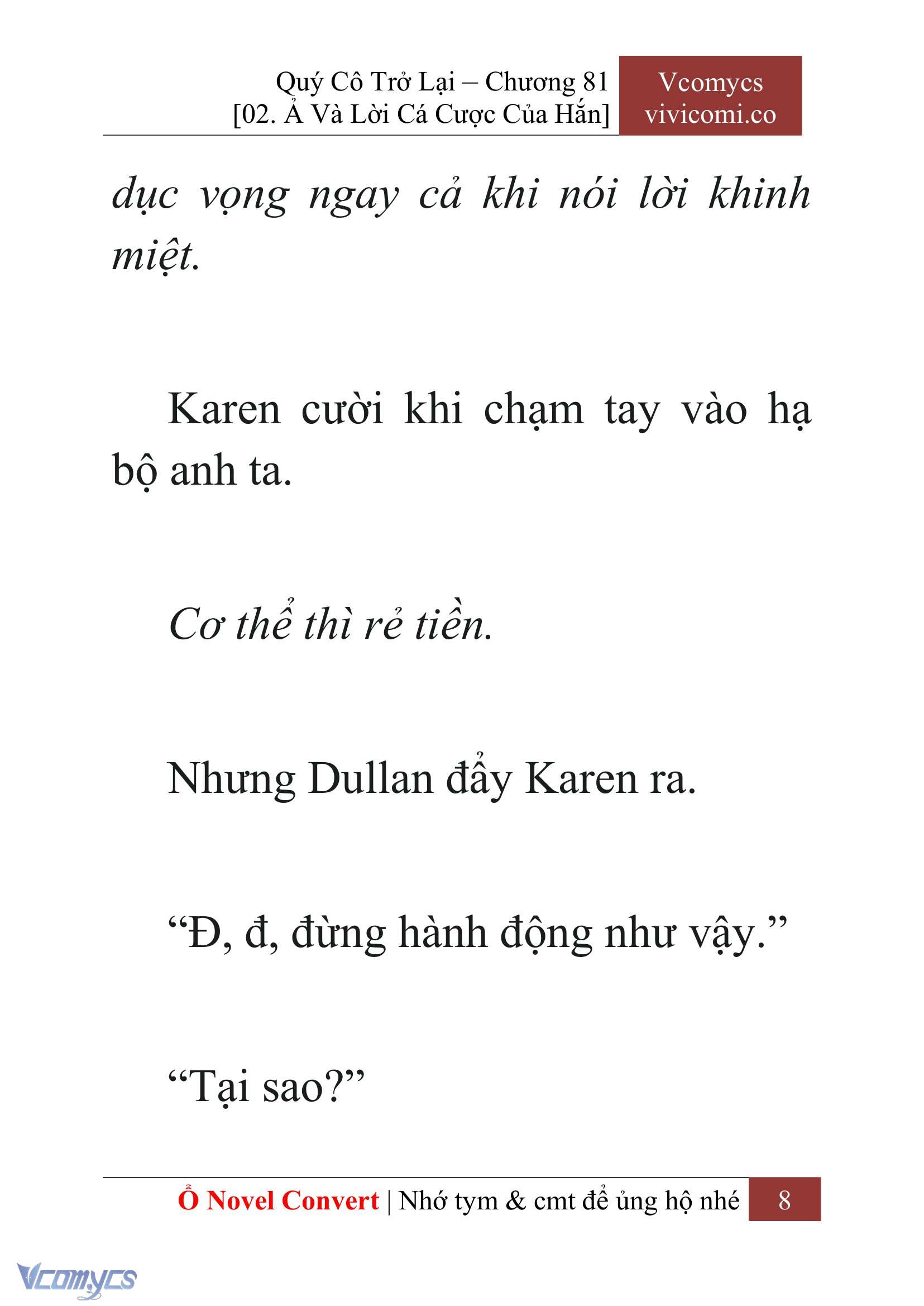 [Novel] Quý Cô Trở Lại Chapter 81 - Trang 11