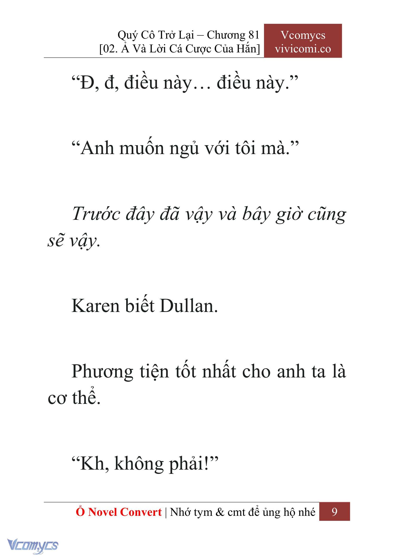 [Novel] Quý Cô Trở Lại Chapter 81 - Trang 12