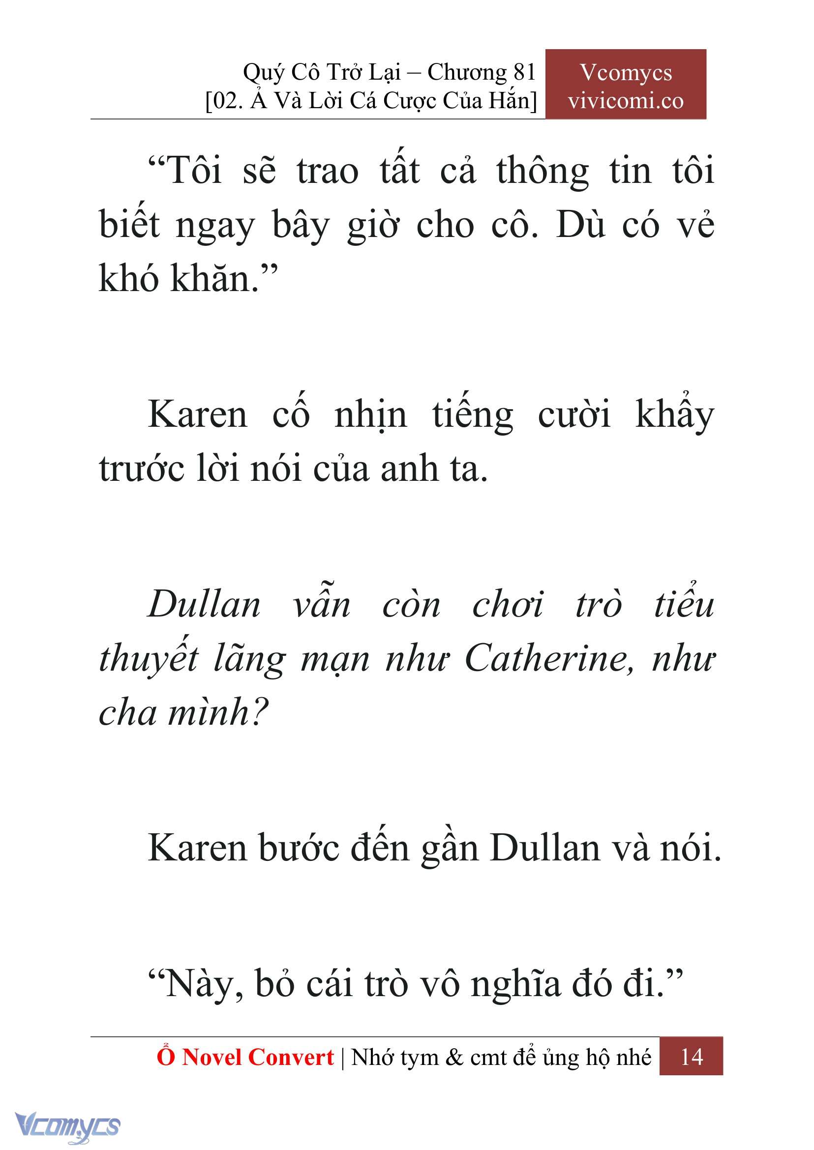 [Novel] Quý Cô Trở Lại Chapter 81 - Trang 17