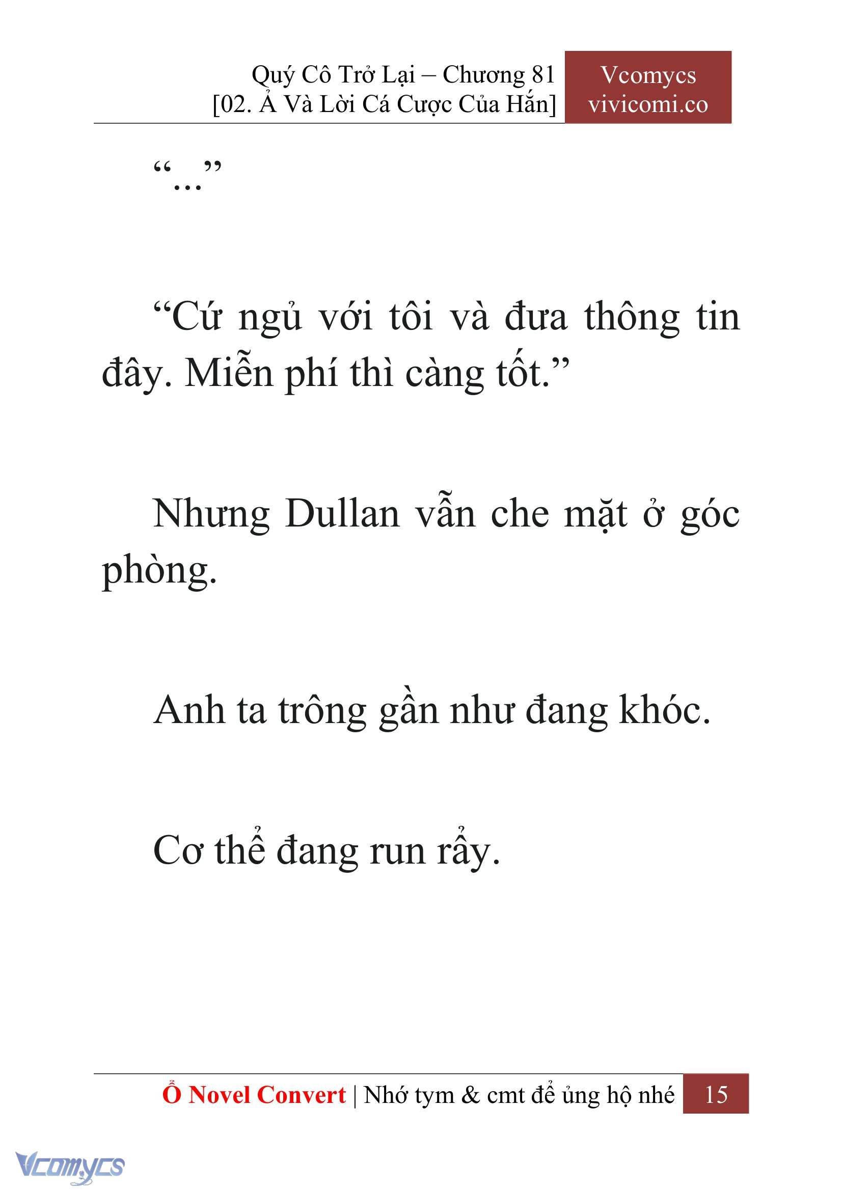 [Novel] Quý Cô Trở Lại Chapter 81 - Trang 18