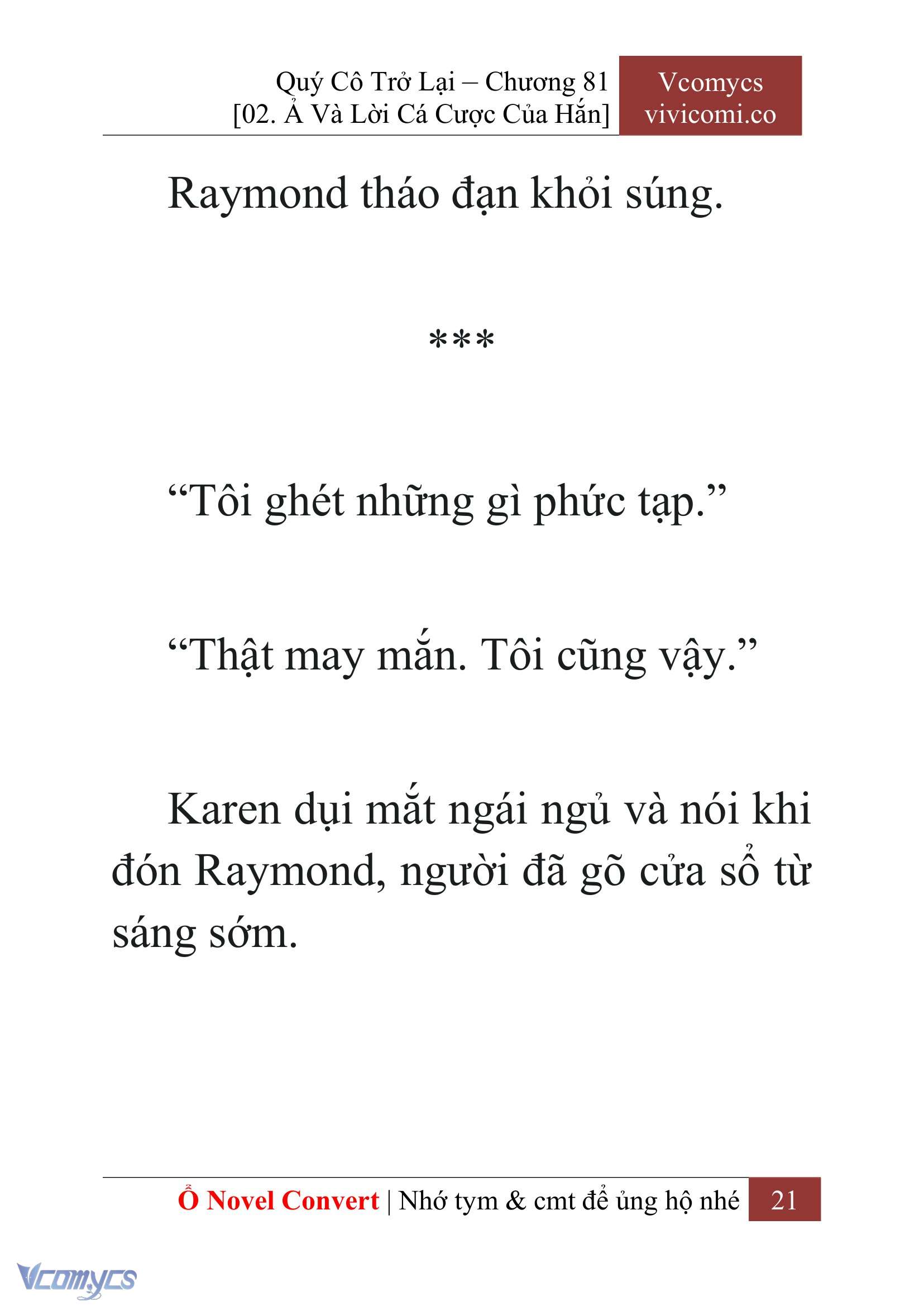 [Novel] Quý Cô Trở Lại Chapter 81 - Trang 24