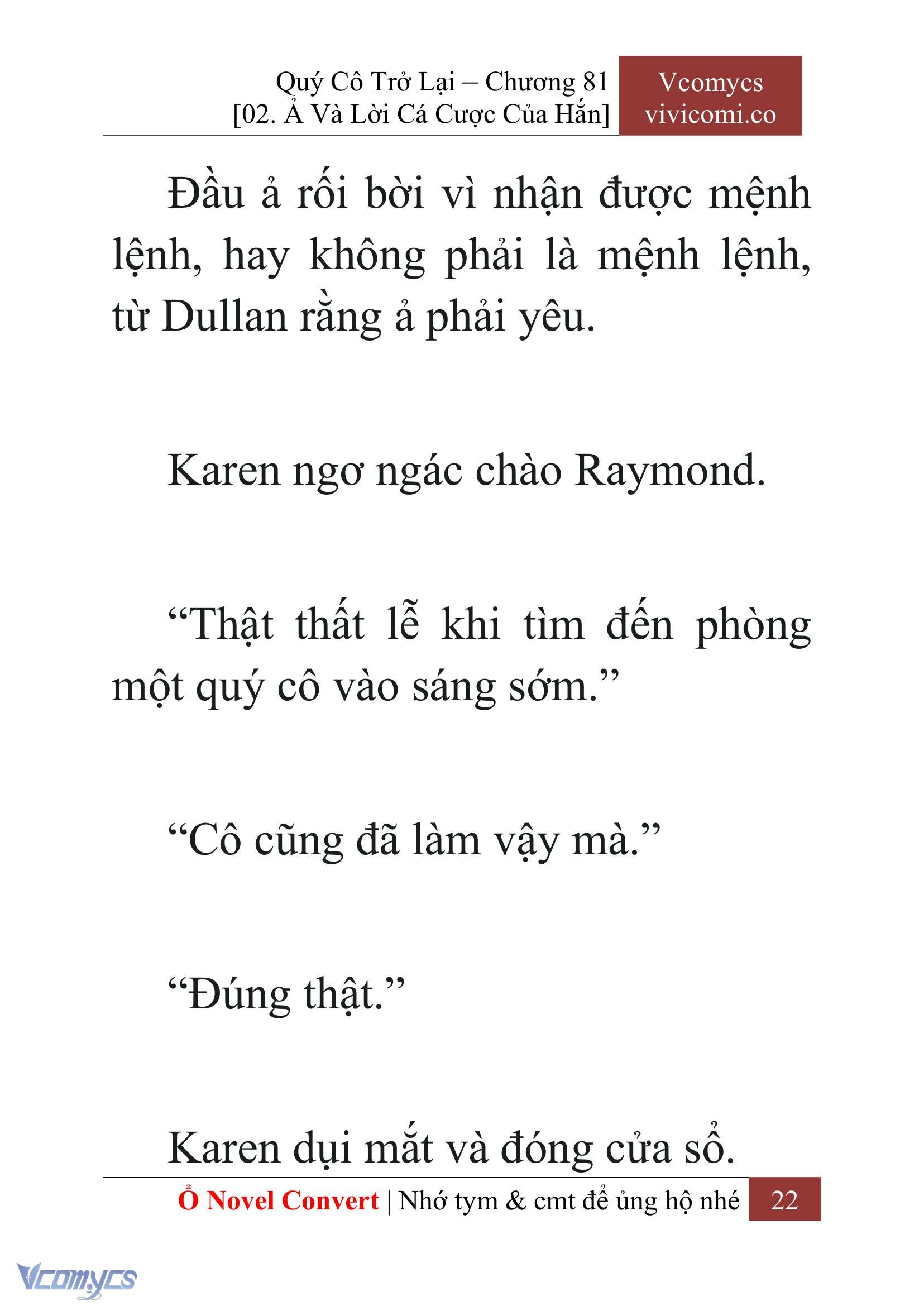 [Novel] Quý Cô Trở Lại Chapter 81 - Trang 25