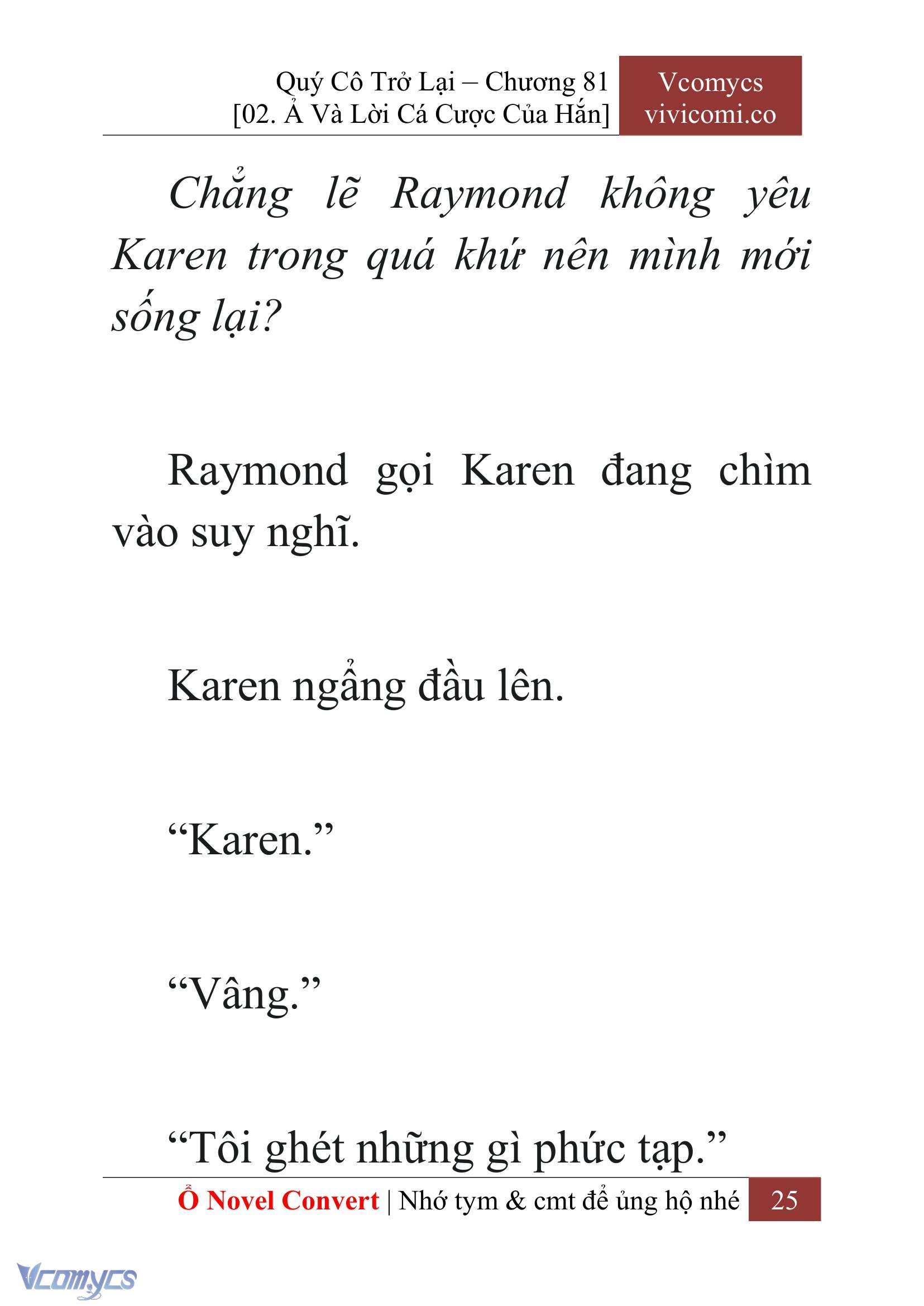 [Novel] Quý Cô Trở Lại Chapter 81 - Trang 28