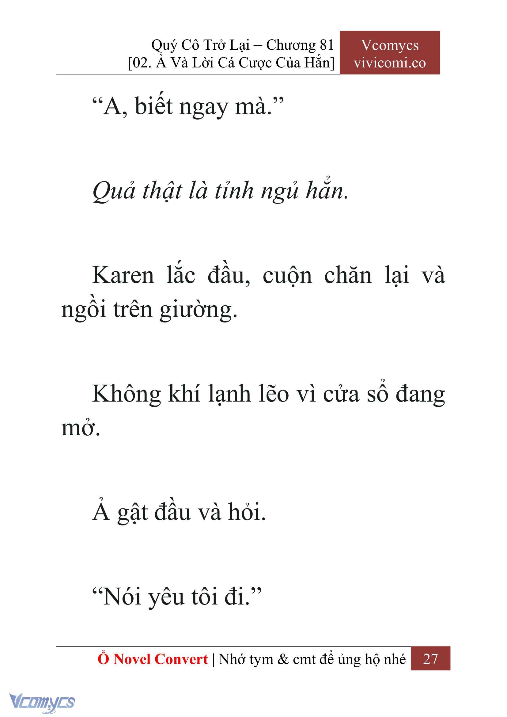 [Novel] Quý Cô Trở Lại Chapter 81 - Trang 30