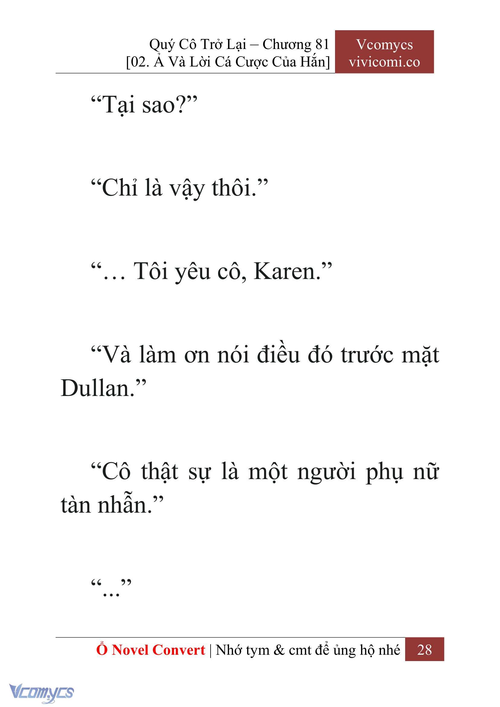 [Novel] Quý Cô Trở Lại Chapter 81 - Trang 31