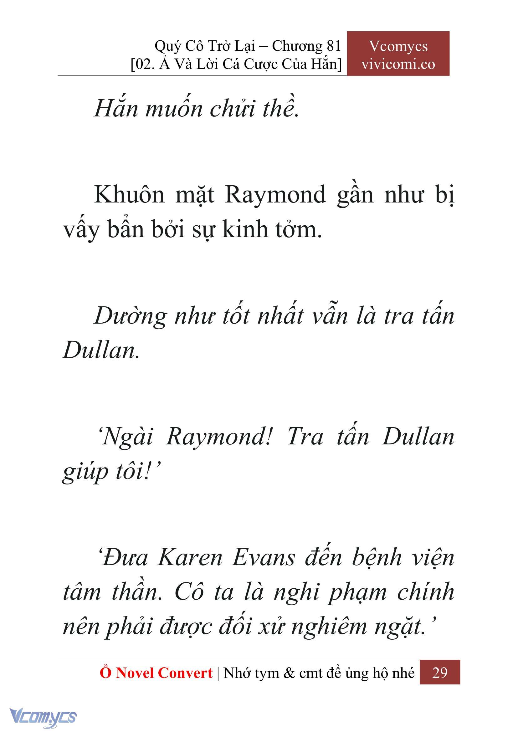 [Novel] Quý Cô Trở Lại Chapter 81 - Trang 32