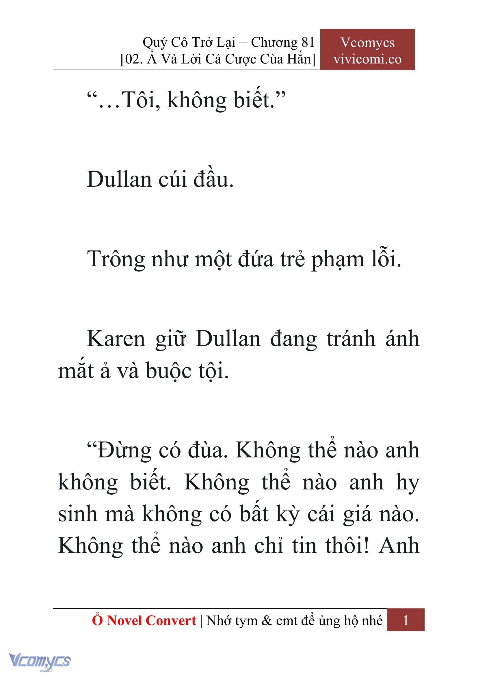 [Novel] Quý Cô Trở Lại Chapter 81 - Trang 4