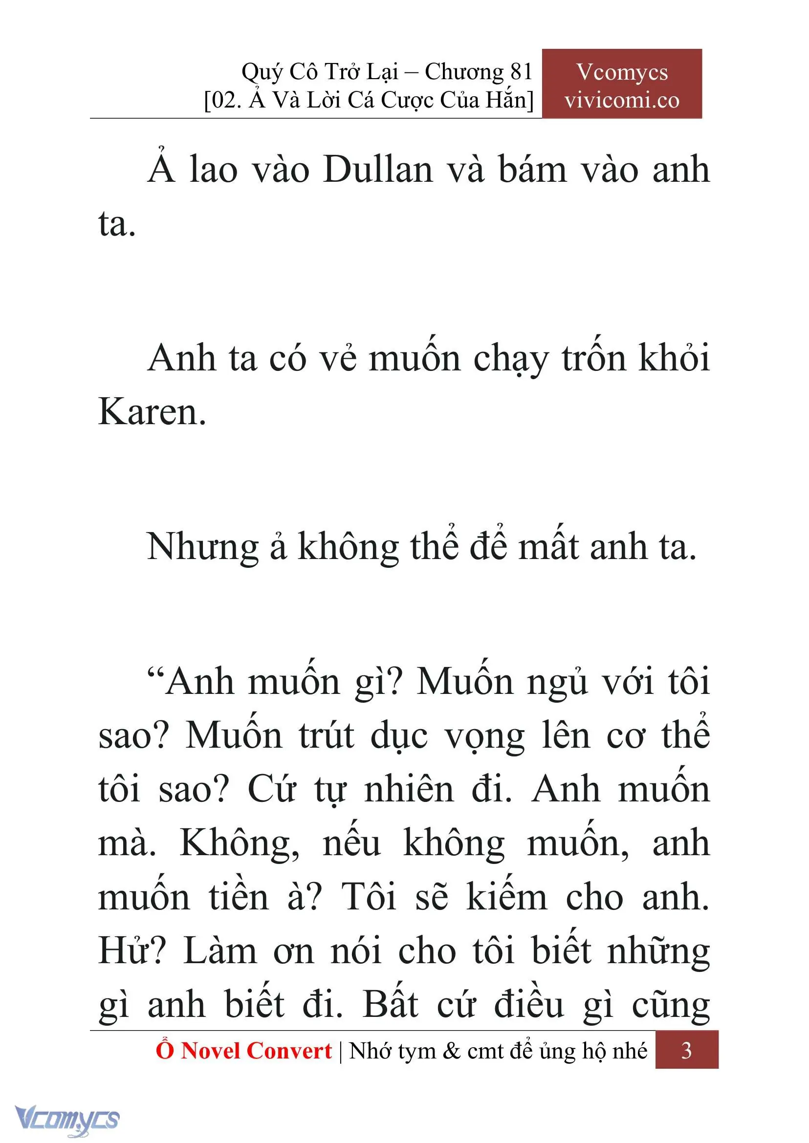 [Novel] Quý Cô Trở Lại Chapter 81 - Trang 6