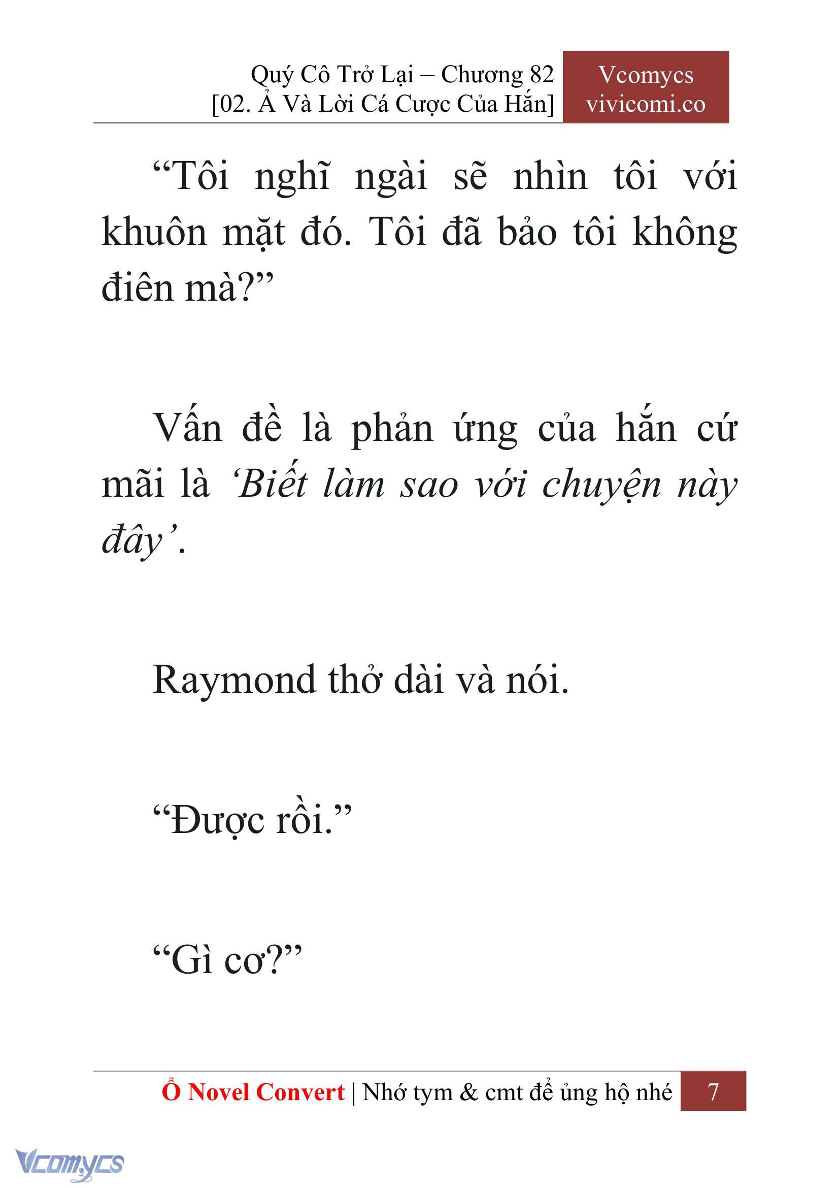 [Novel] Quý Cô Trở Lại Chapter 82 - Trang 10