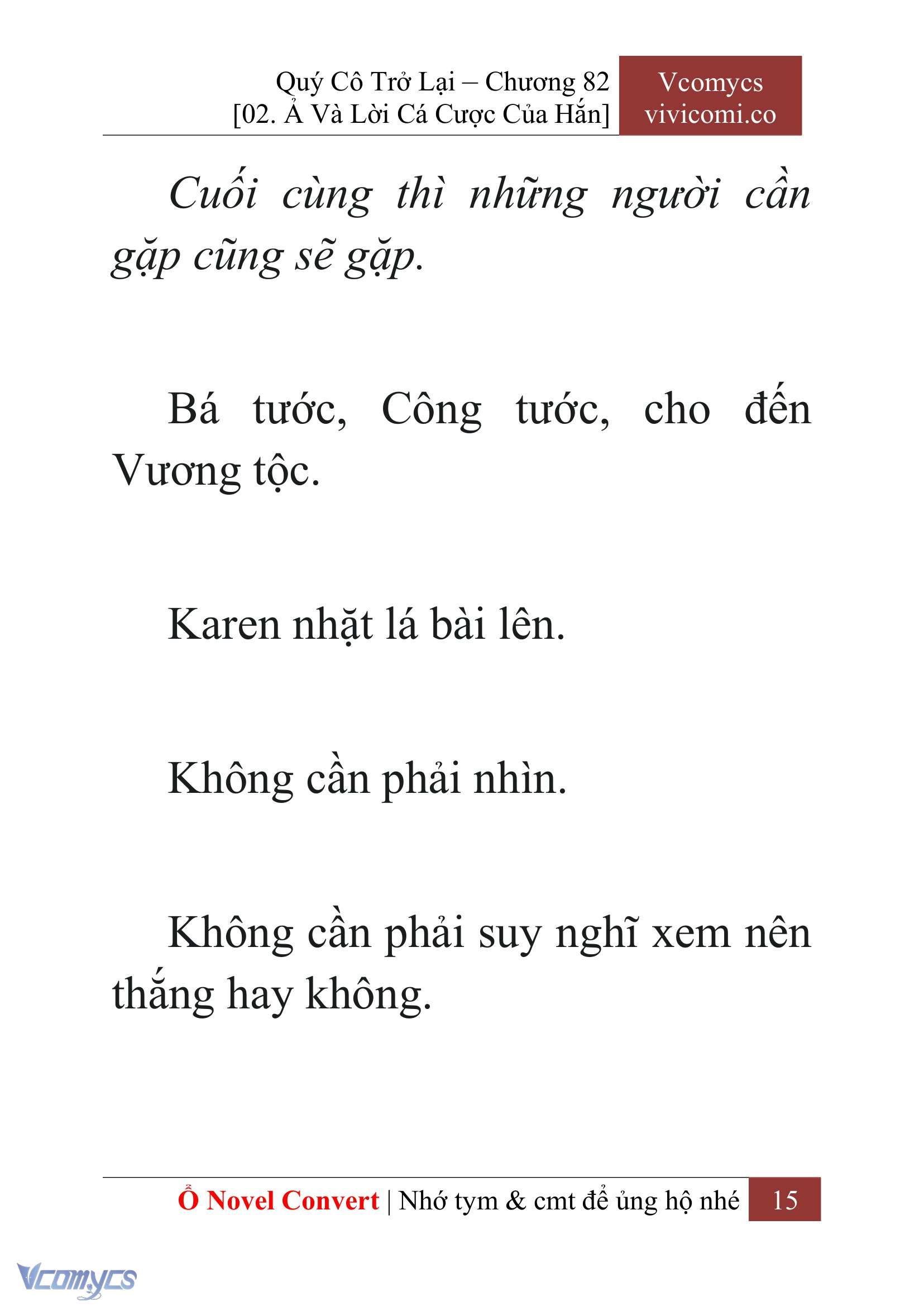[Novel] Quý Cô Trở Lại Chapter 82 - Trang 18