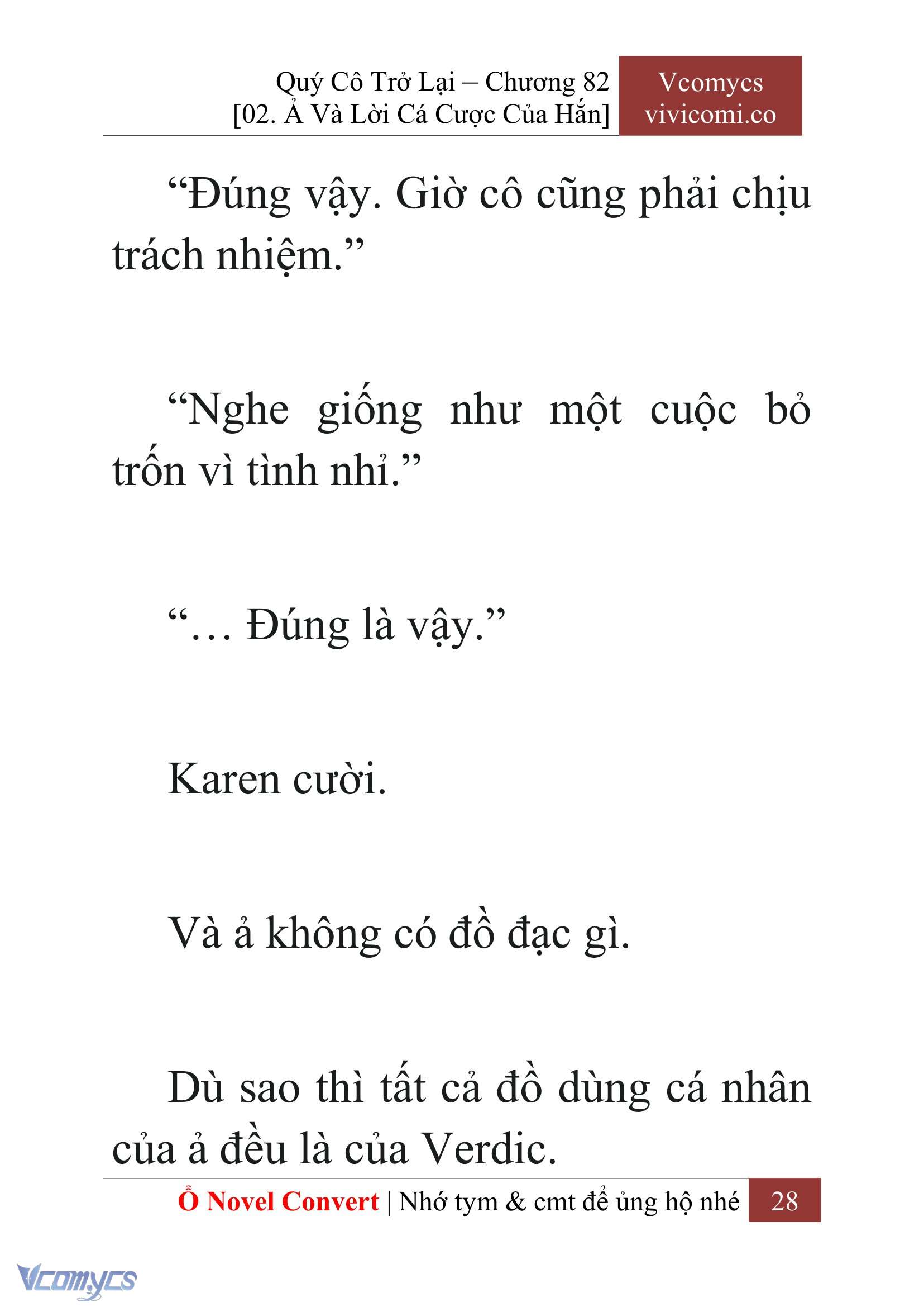 [Novel] Quý Cô Trở Lại Chapter 82 - Trang 31